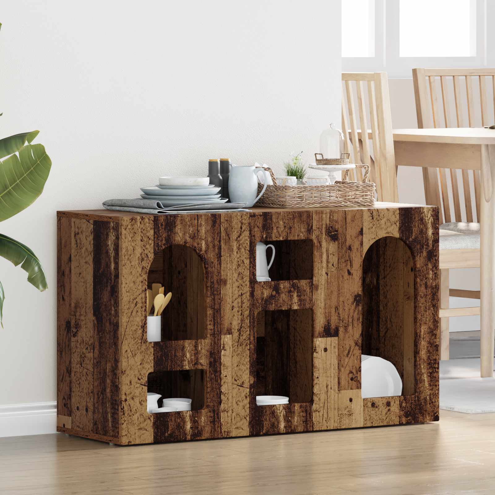Bufet Lemn vechi 100 x 35 x 59 cm Lemn compozit — imaginea 2