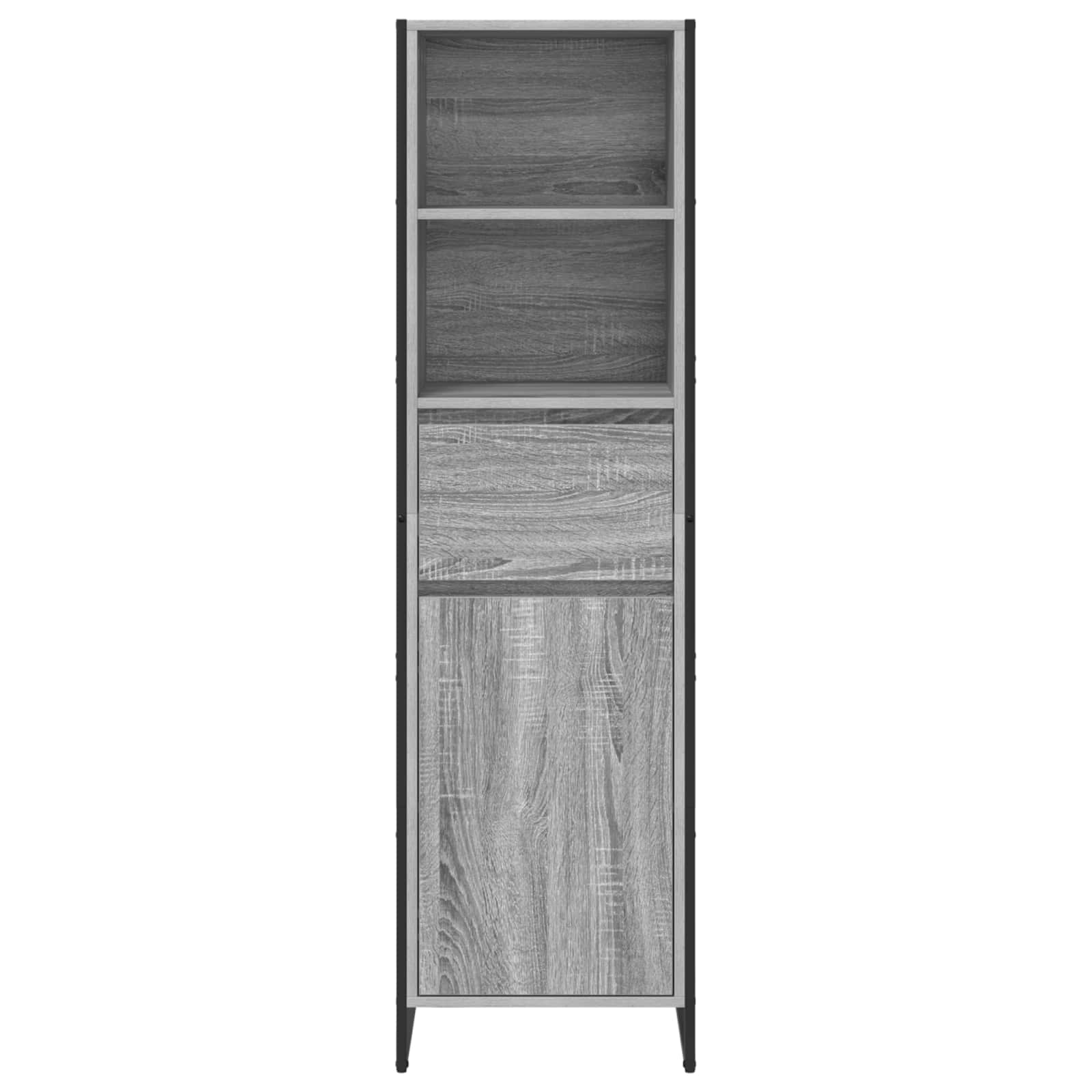 Dulap pentru carti Gri Sonoma 43 x 36 x 150.5 cm Lemn compozit — imaginea 6