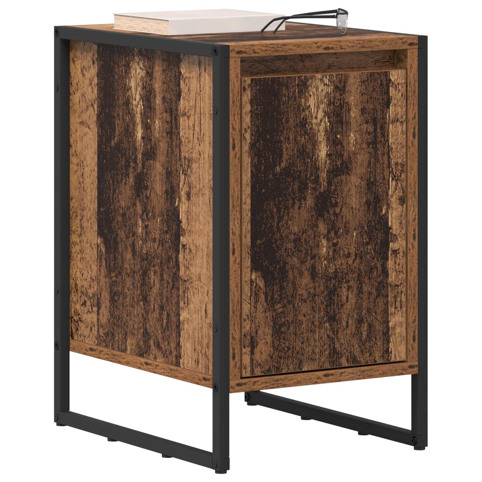 Noptiera 2 pcs Lemn Vechi 39,5 x 30 x 50 cm Lemn compozit — imaginea 3