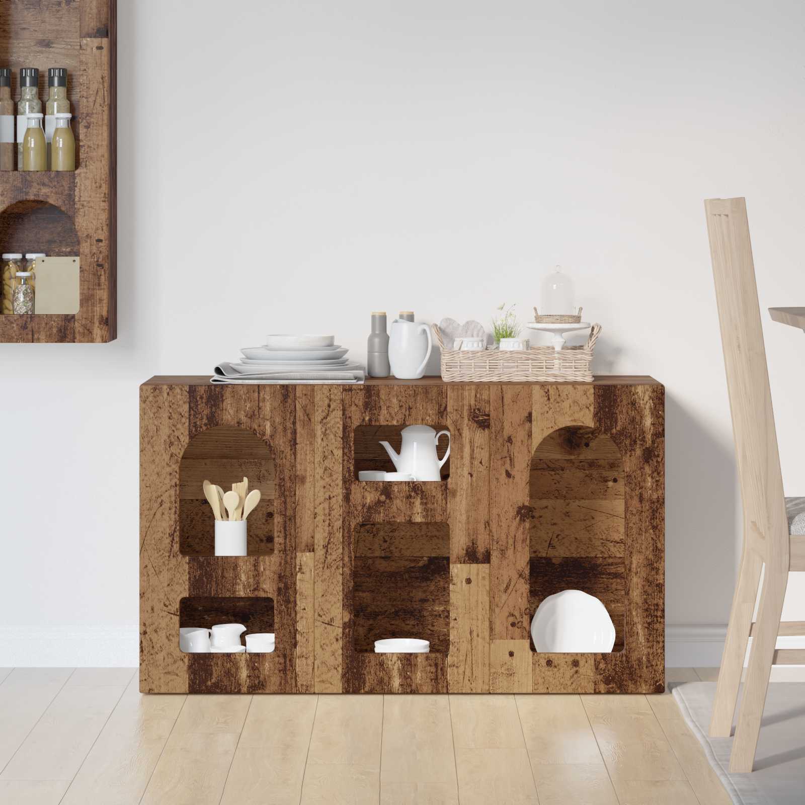 Bufet Lemn vechi 100 x 35 x 59 cm Lemn compozit — imaginea 4