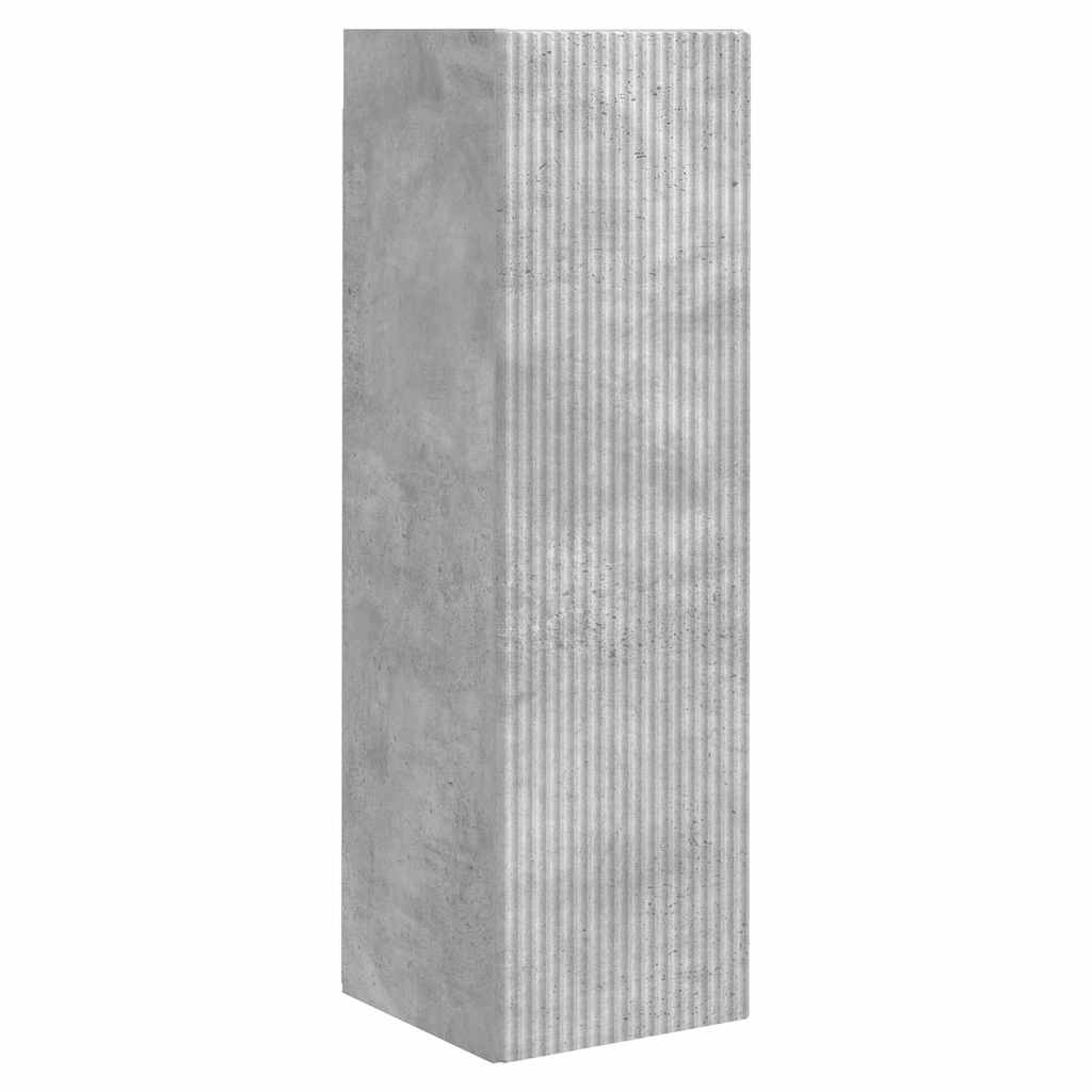 Dulap TV de perete 2 pcs Beton 30 x 31 x 100 cm Lemn compozit — imaginea 6