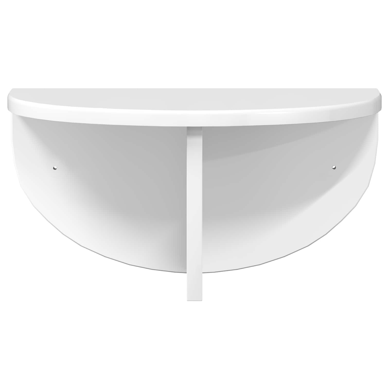 Raft de perete 2 pcs Alb lucios 38 x 19 x 19 cm Lemn compozit — imaginea 6