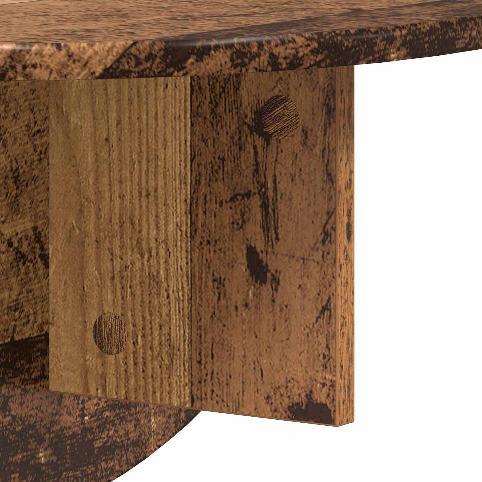 Raft de perete Lemn vechi 38 x 19 x 19 cm Lemn compozit — imaginea 9