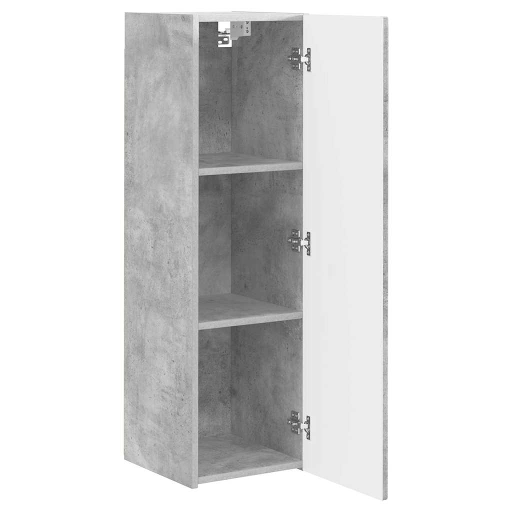 Dulap TV de perete 2 pcs Beton 30 x 31 x 100 cm Lemn compozit — imaginea 7