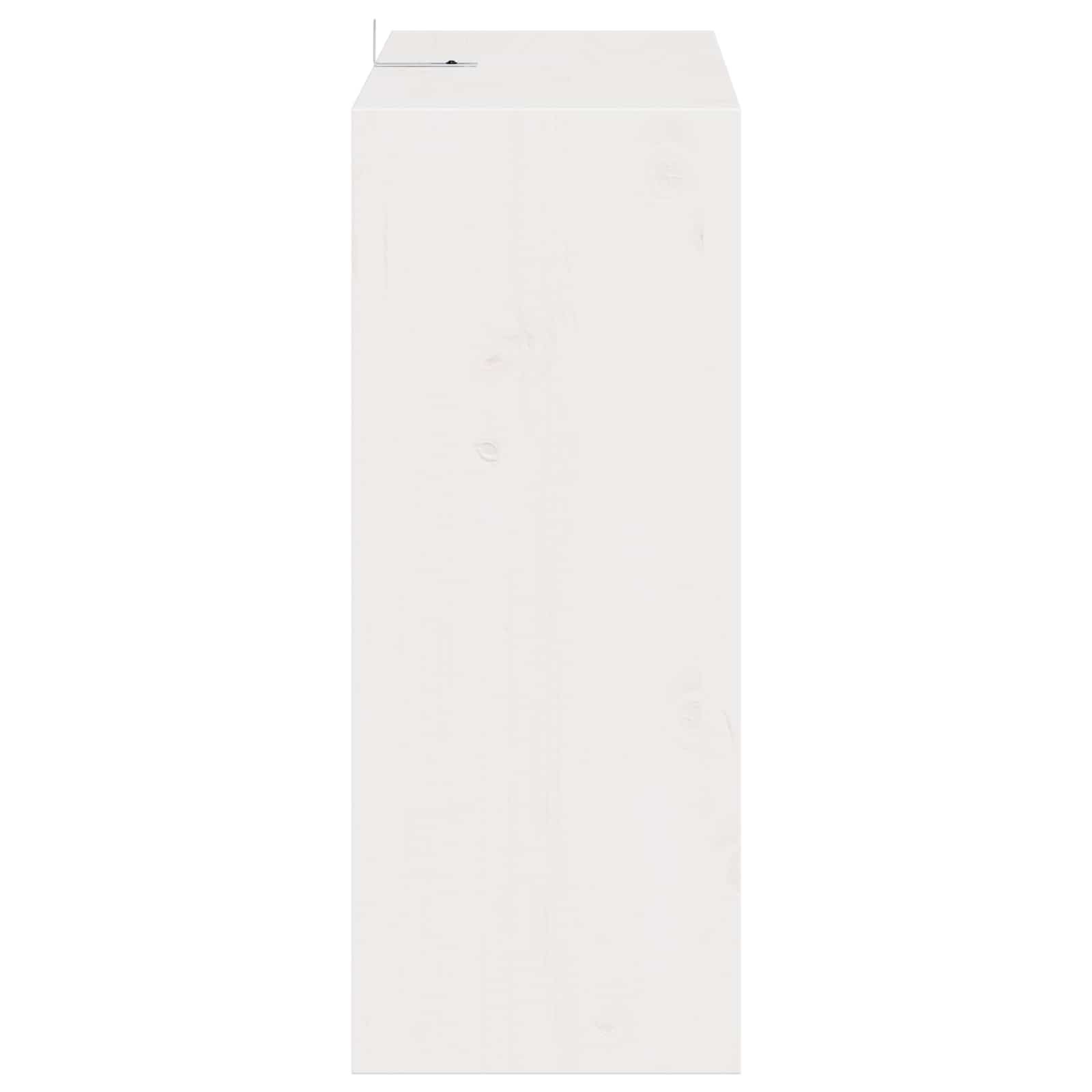 Raft pentru vin 2 pcs Alb 62 x 25 x 62 cm Lemn de pin masiv — imaginea 7