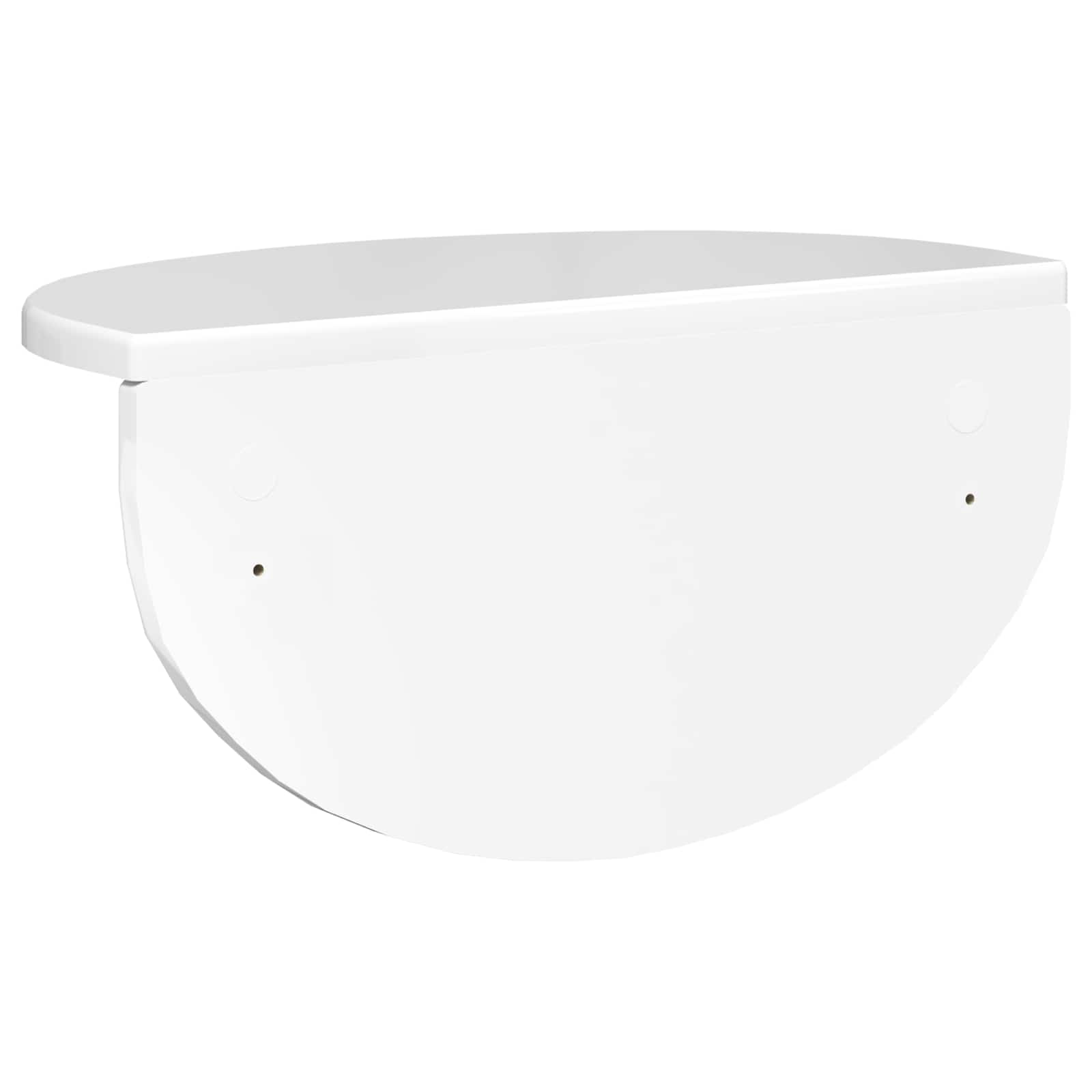 Raft de perete 2 pcs Alb lucios 38 x 19 x 19 cm Lemn compozit — imaginea 8