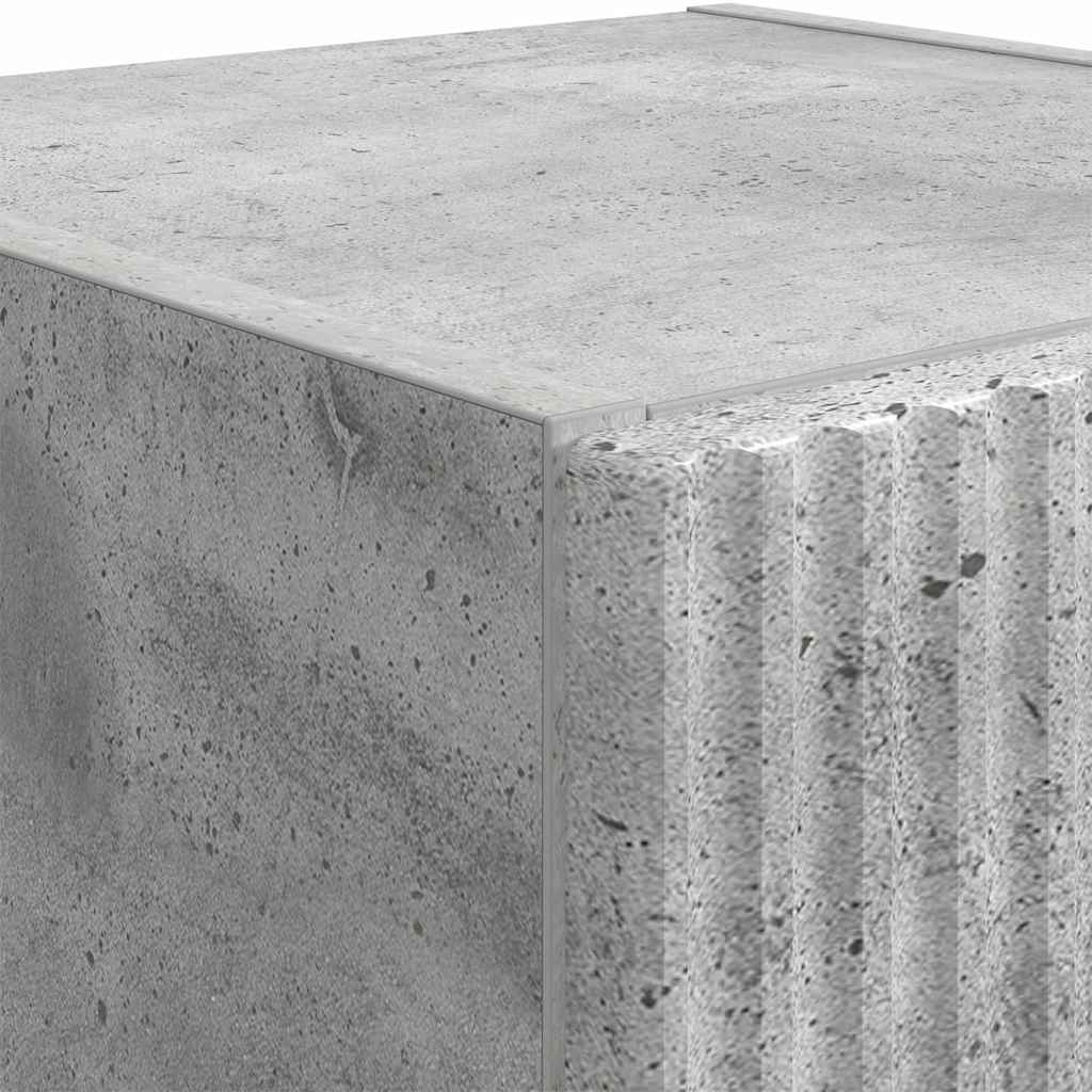 Dulap TV de perete 2 pcs Beton 30 x 31 x 100 cm Lemn compozit — imaginea 10