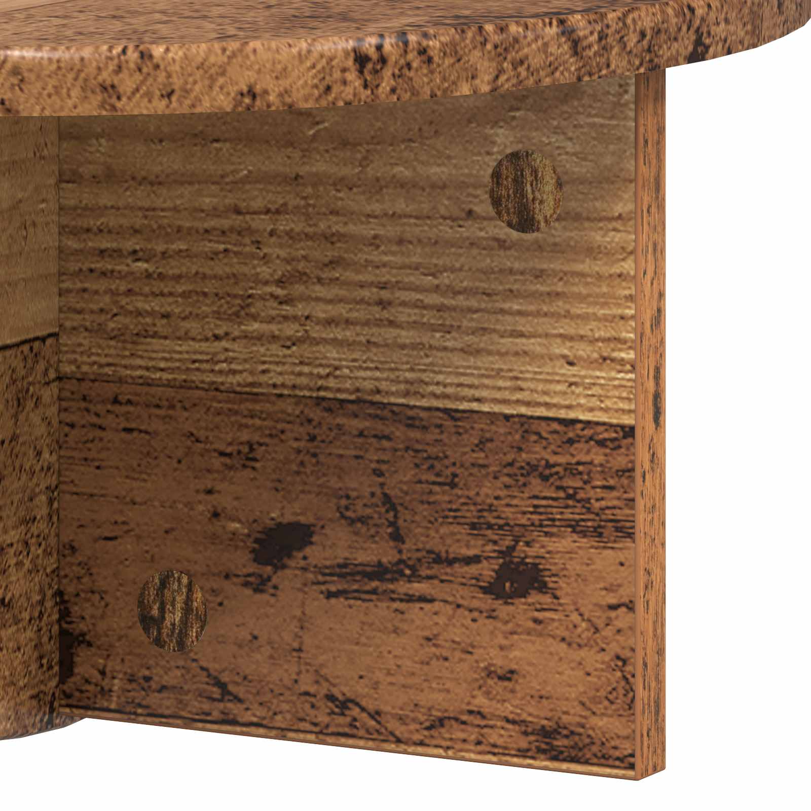 Raft de perete Lemn vechi 38 x 19 x 19 cm Lemn compozit — imaginea 9