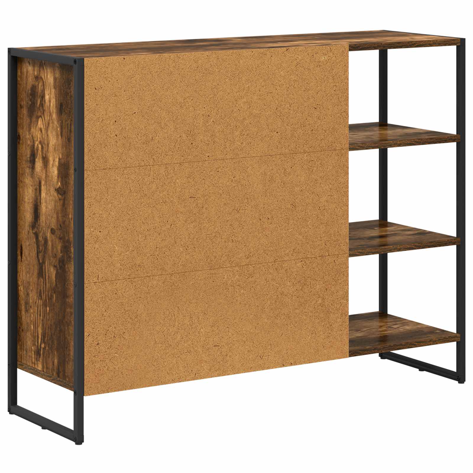 Dulap lateral Stejar fumuriu 96.5 x 30 x 75 cm Lemn compozit — imaginea 8