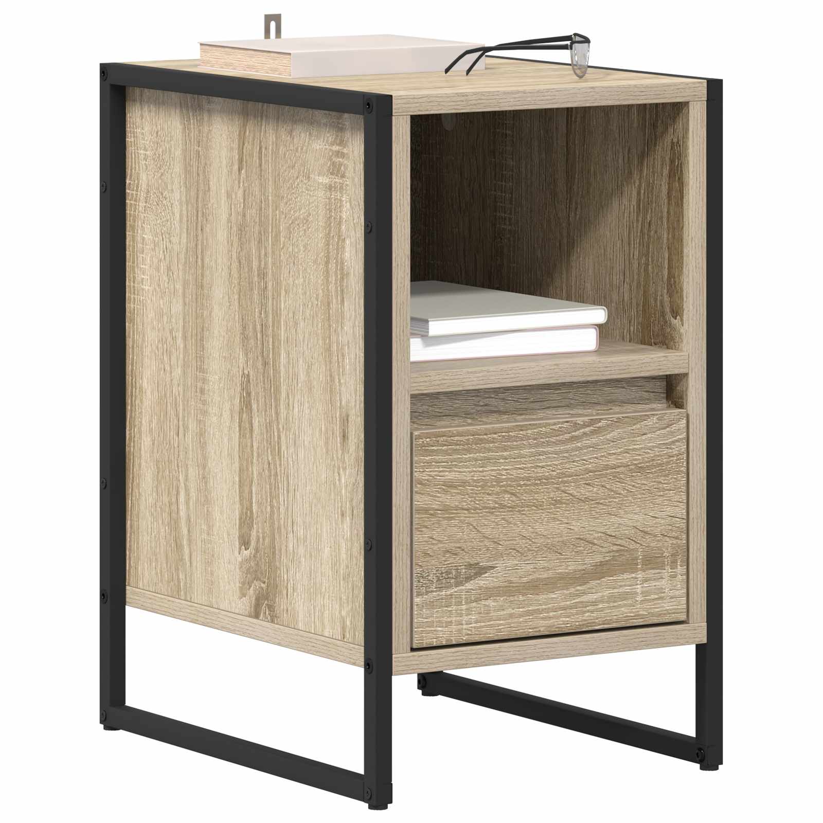 Noptiera cu sertar 2 pcs Sonoma 39,5 x 30 x 50 cm Lemn compozit — imaginea 3