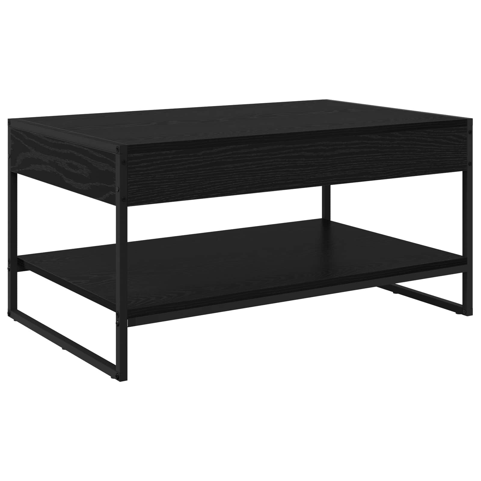 Masa de cafea Stejar Negru 80 x 50 x 40 cm Lemn compozit