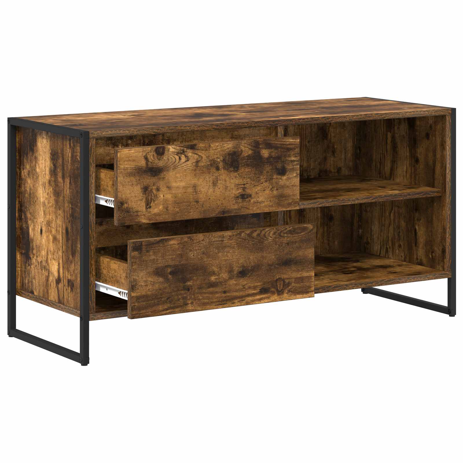 Cabinet TV Stejar fumuriu 100 x 36 x 49,5 cm Lemn compozit — imaginea 5