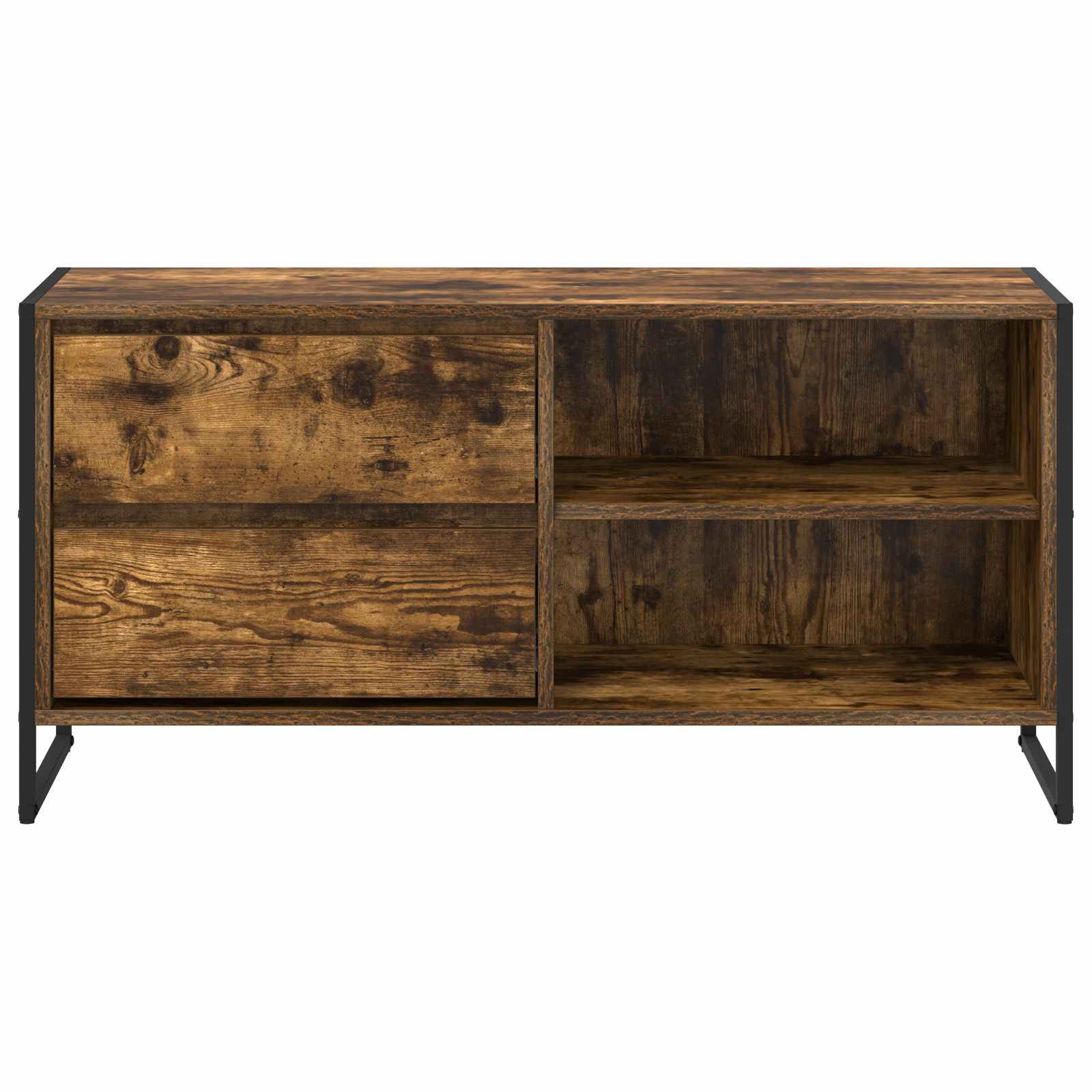 Cabinet TV Stejar fumuriu 100 x 36 x 49,5 cm Lemn compozit — imaginea 6