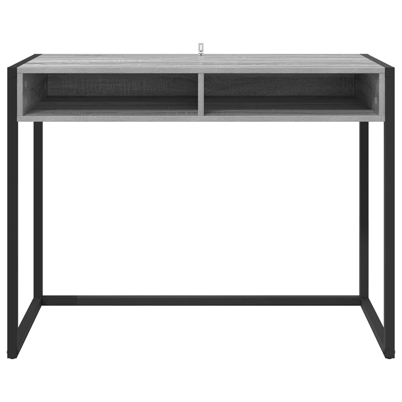 Birou cu depozitare Gri Sonoma 100 x 50 x 75 cm Lemn compozit — imaginea 5