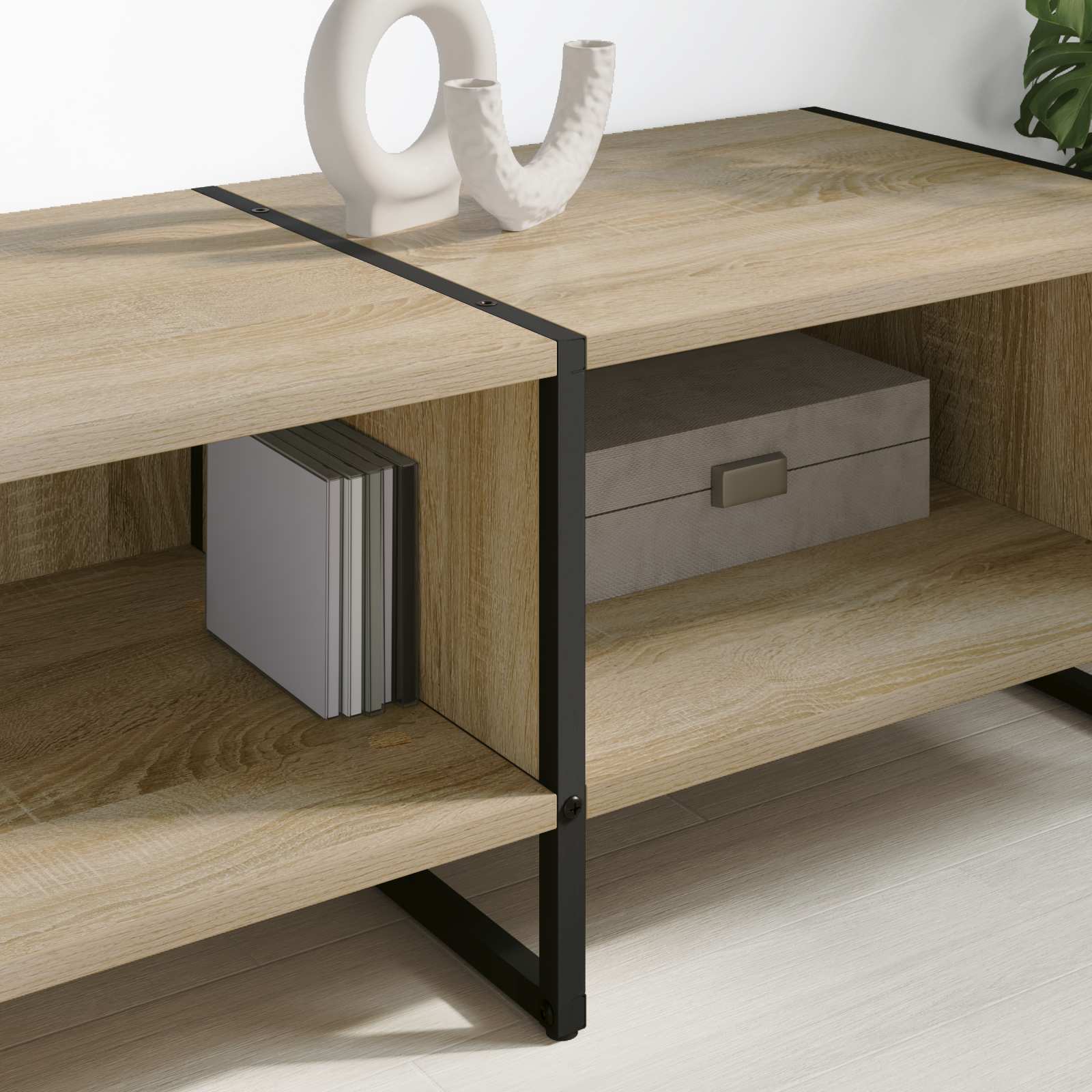 Cabinet TV Sonoma 170.5 x 36 x 30.5 cm Lemn compozit — imaginea 4