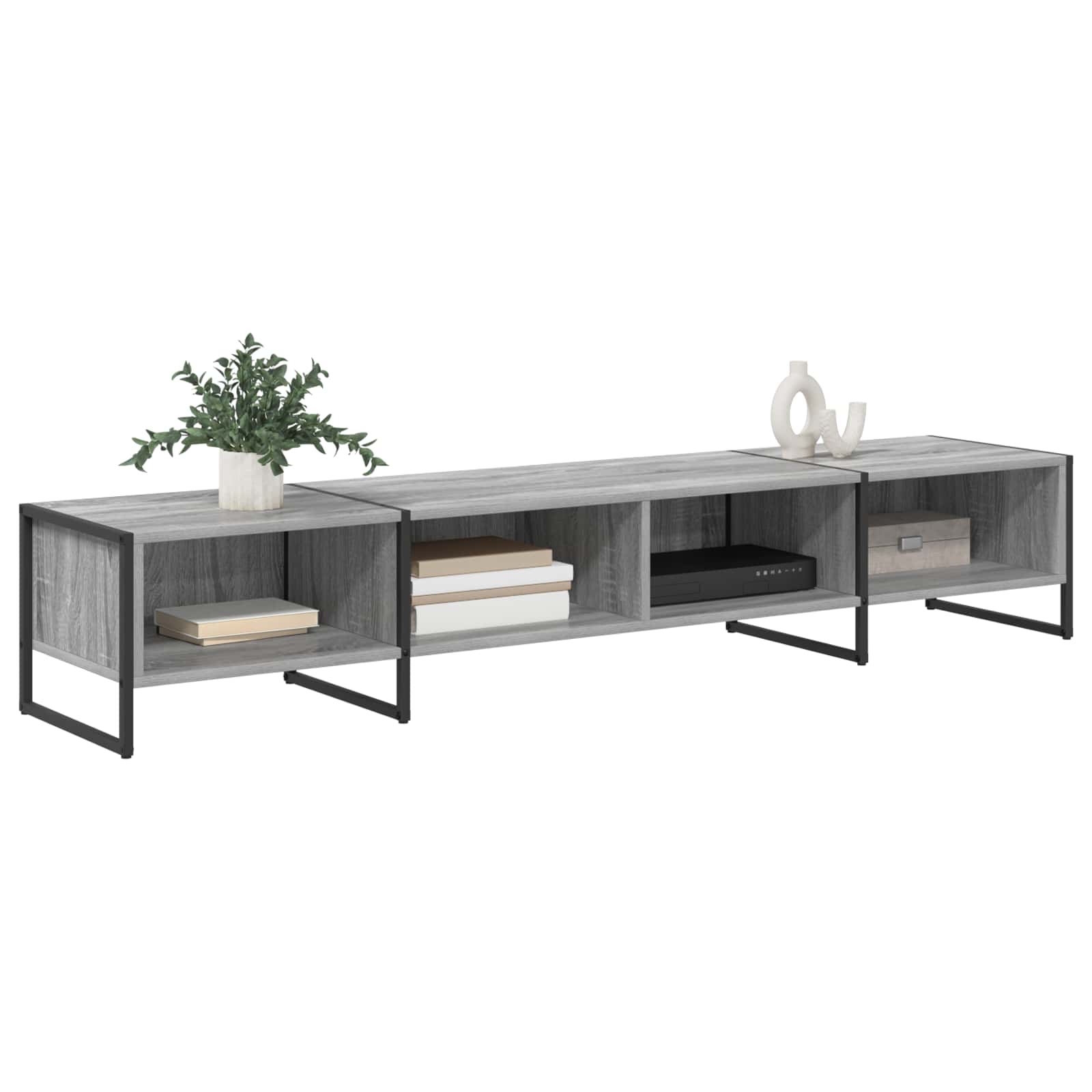 Cabinet TV Gri Sonoma 170.5 x 36 x 30.5 cm Lemn compozit — imaginea 3