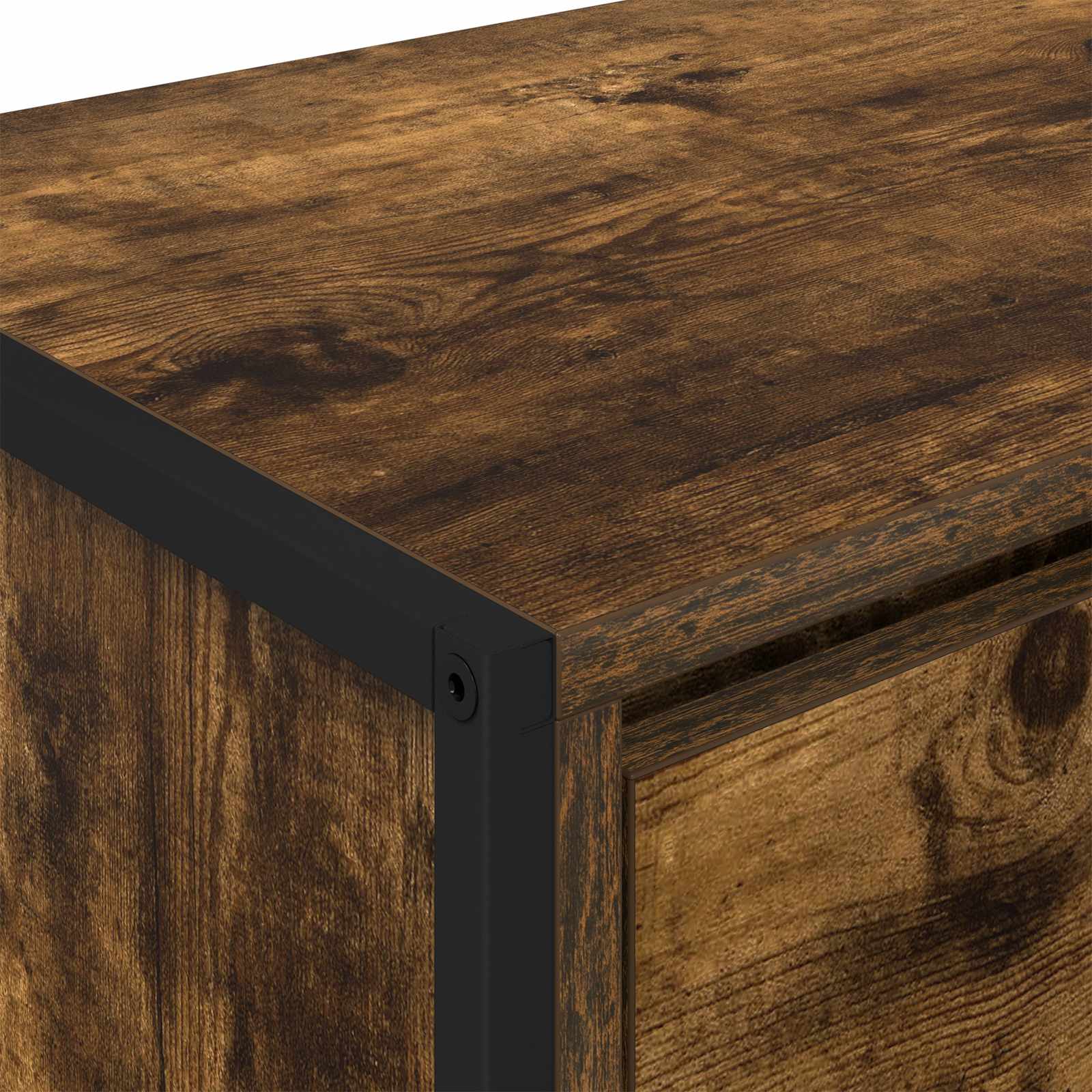 Cabinet TV Stejar fumuriu 100 x 36 x 49,5 cm Lemn compozit — imaginea 9