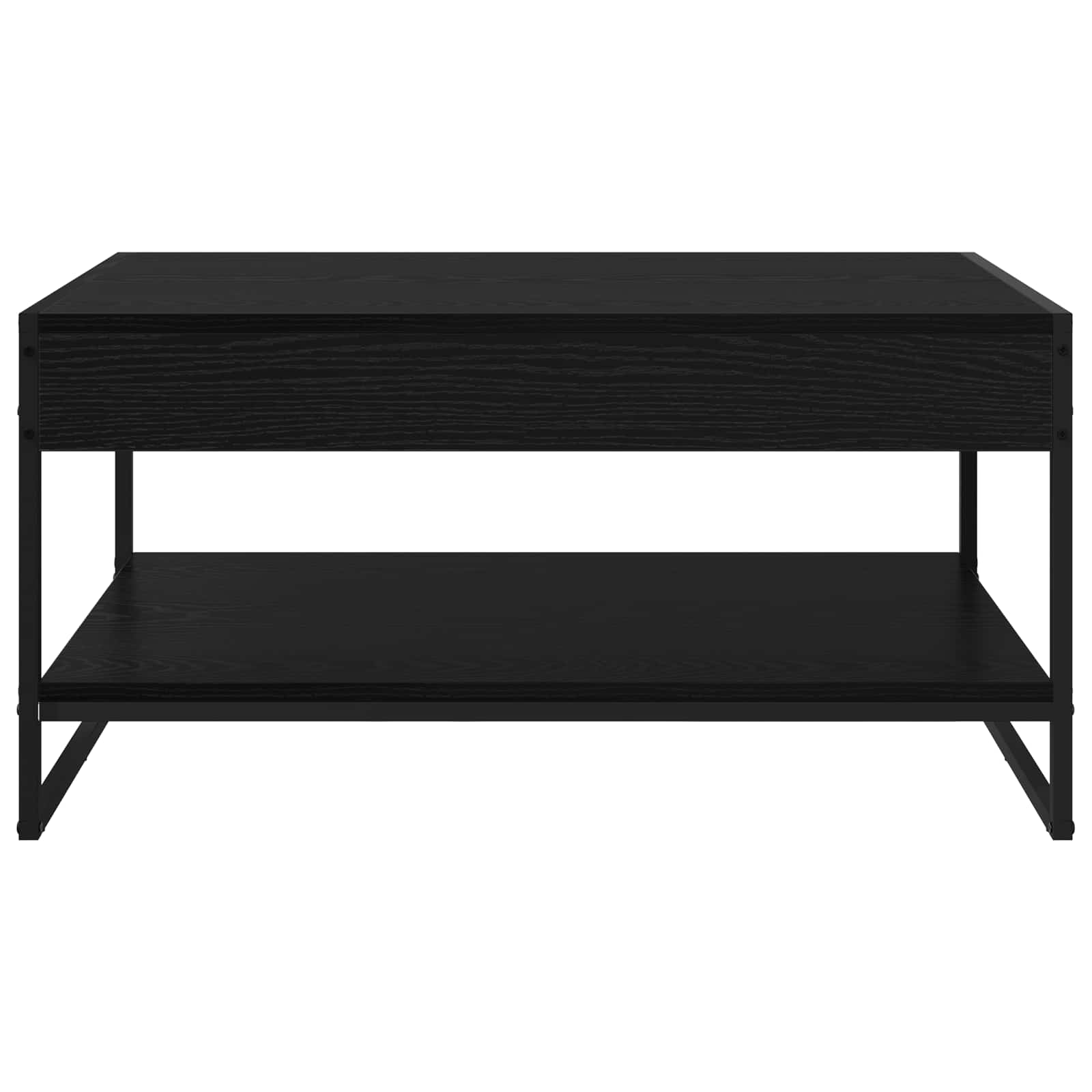 Masa de cafea Stejar Negru 80 x 50 x 40 cm Lemn compozit — imaginea 5