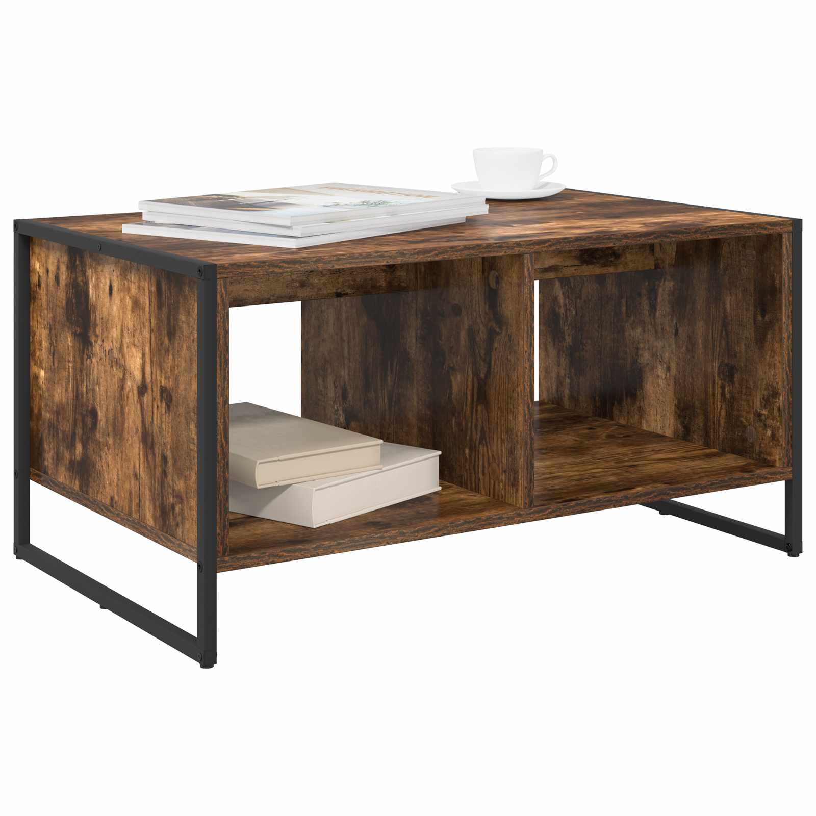 Masa de cafea Stejar fumuriu 80 x 50 x 40 cm Lemn compozit — imaginea 3