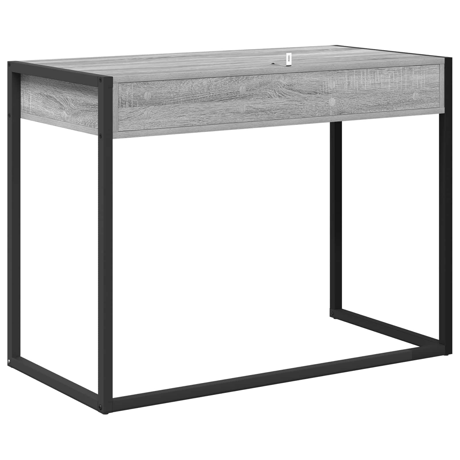 Birou cu depozitare Gri Sonoma 100 x 50 x 75 cm Lemn compozit — imaginea 7