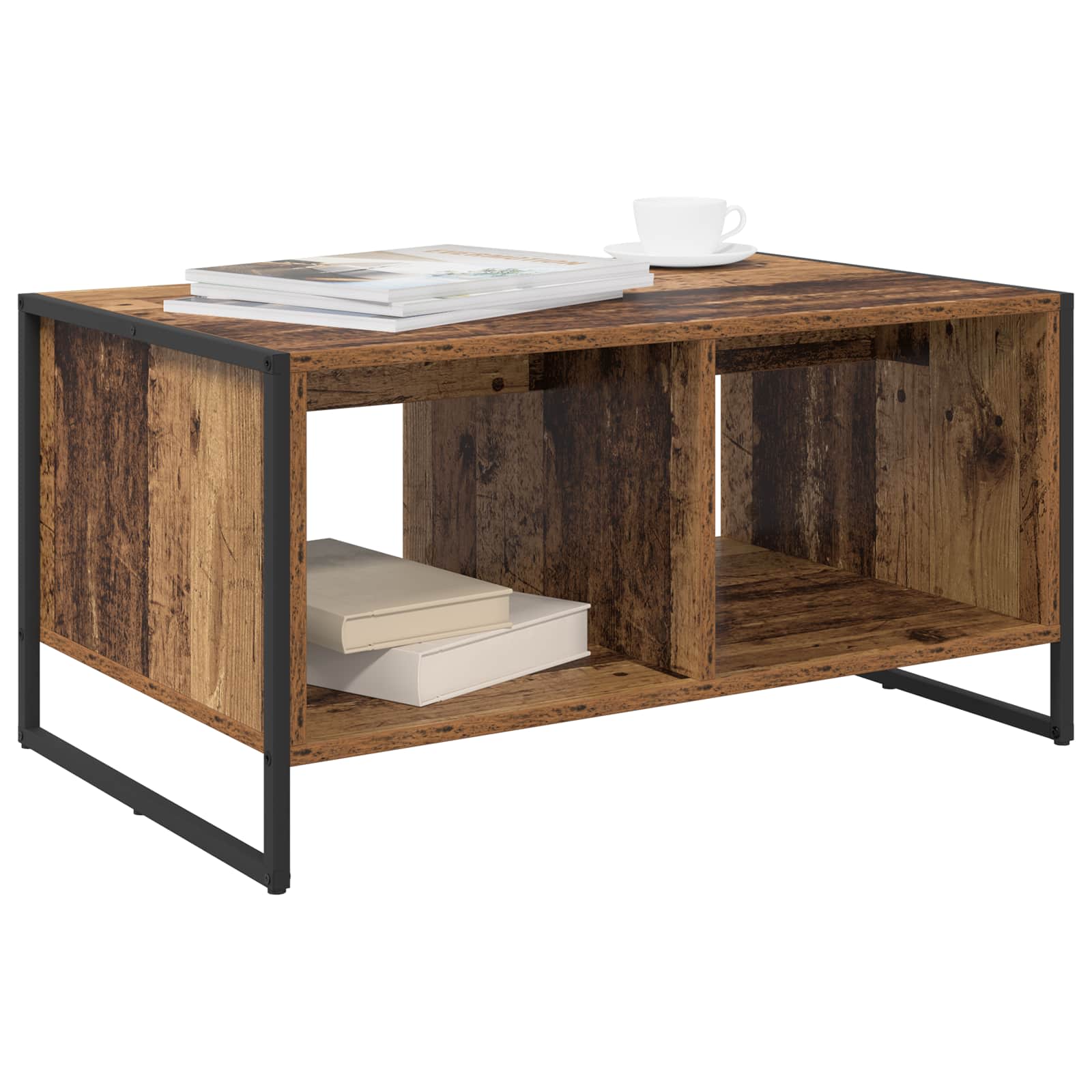 Masa de cafea Lemn Vechi 80 x 50 x 40 cm Lemn compozit — imaginea 3