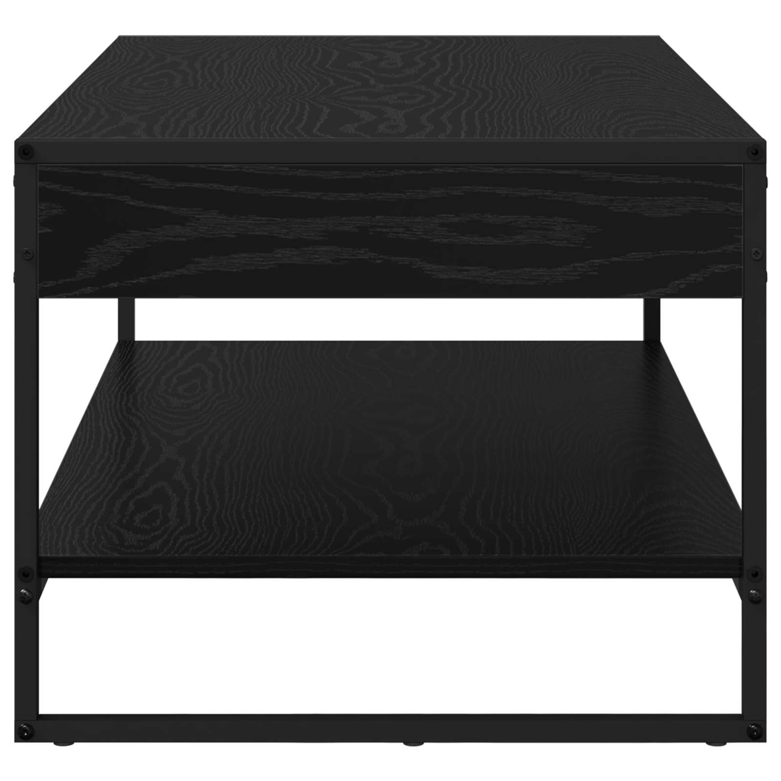 Masa de cafea Stejar Negru 80 x 50 x 40 cm Lemn compozit — imaginea 6