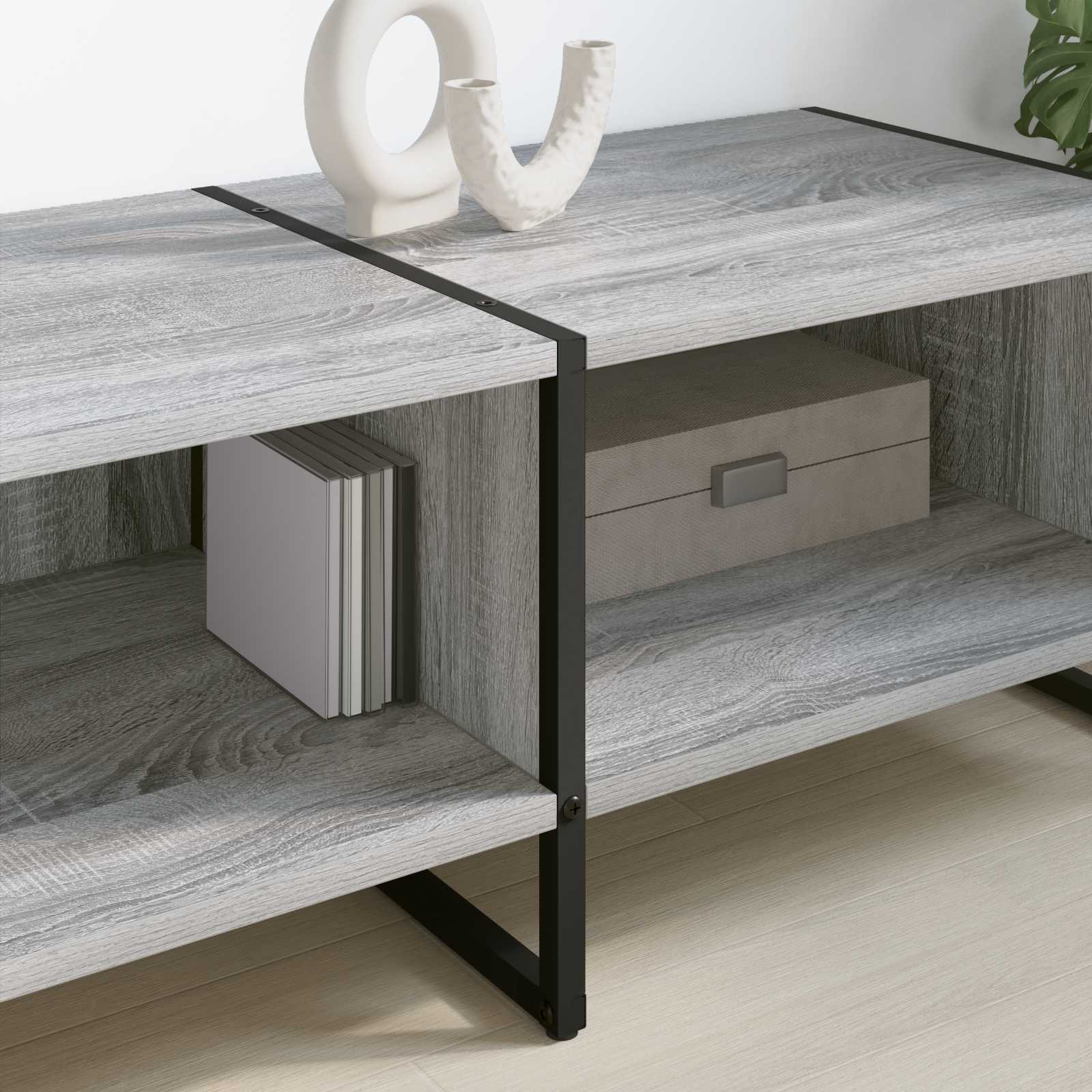 Cabinet TV Gri Sonoma 170.5 x 36 x 30.5 cm Lemn compozit — imaginea 4