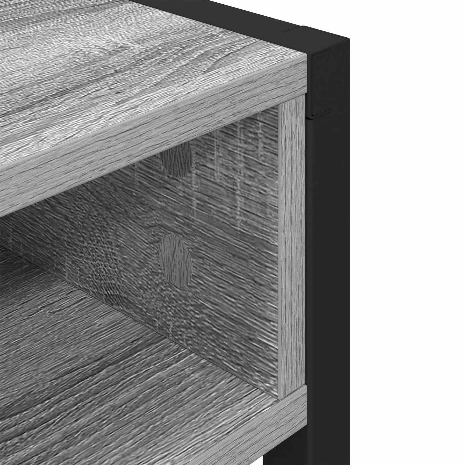 Birou cu depozitare Gri Sonoma 100 x 50 x 75 cm Lemn compozit — imaginea 8