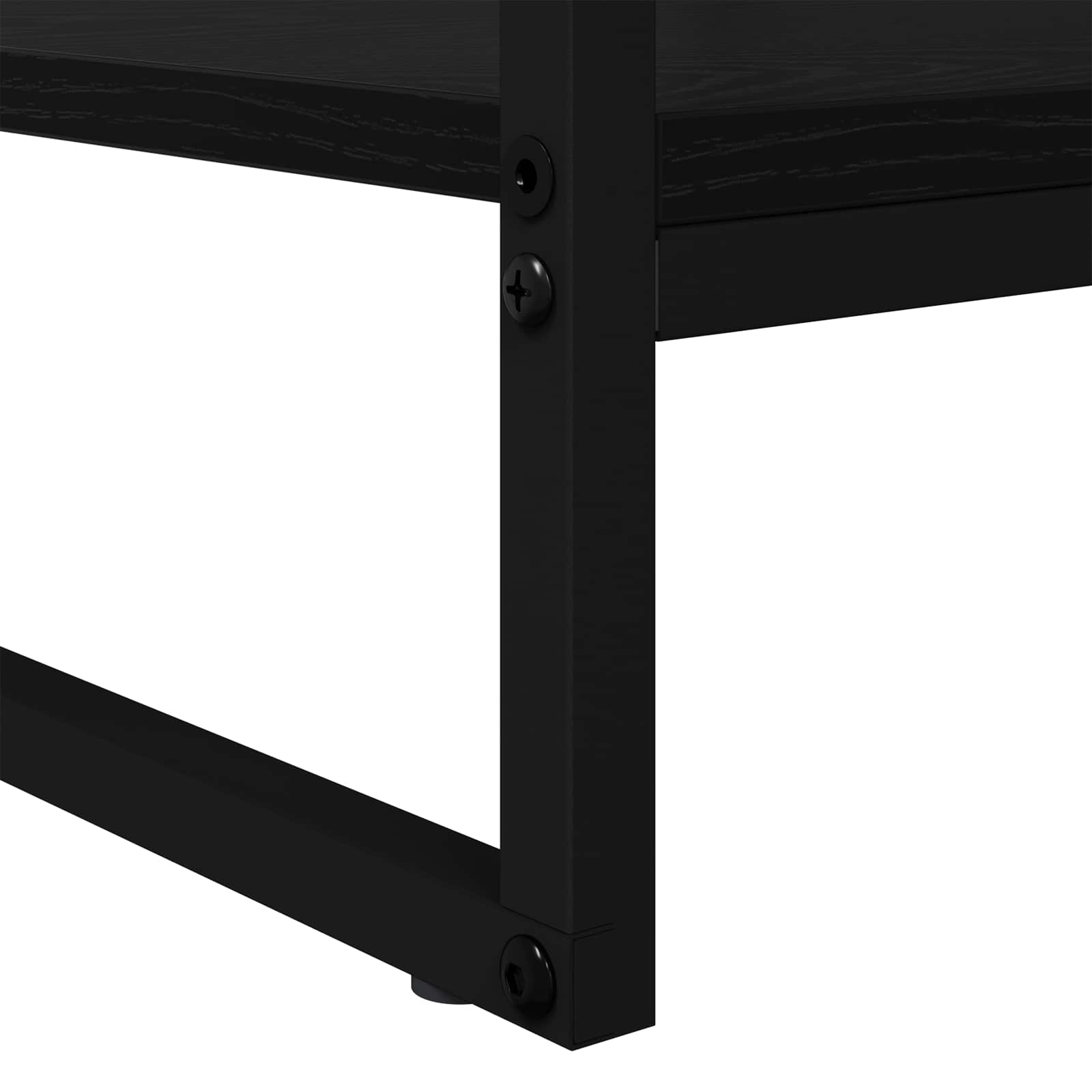 Masa de cafea Stejar Negru 80 x 50 x 40 cm Lemn compozit — imaginea 9