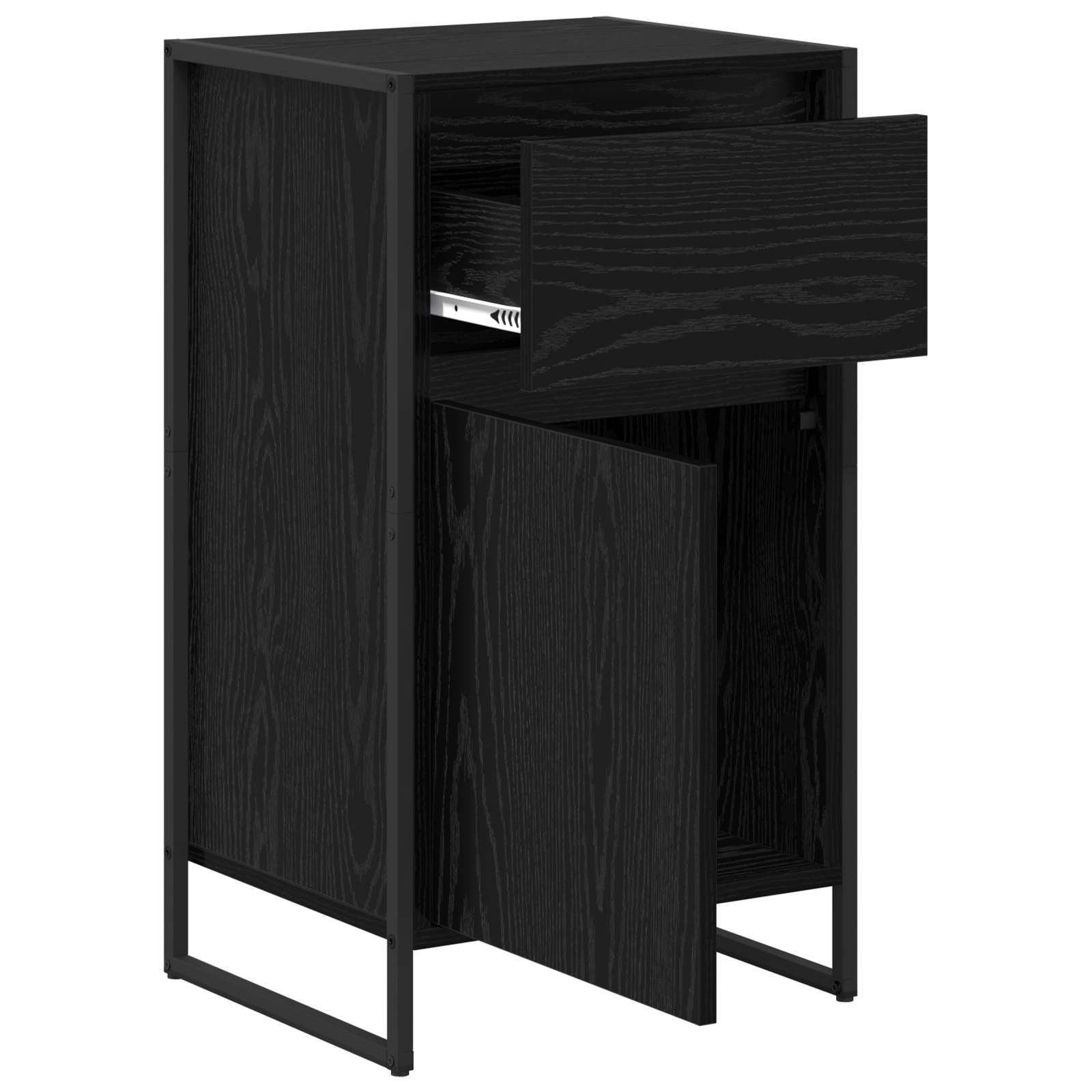 Bufet cu sertar Stejar Negru 81 x 36 x 150.5 cm Lemn compozit — imaginea 5