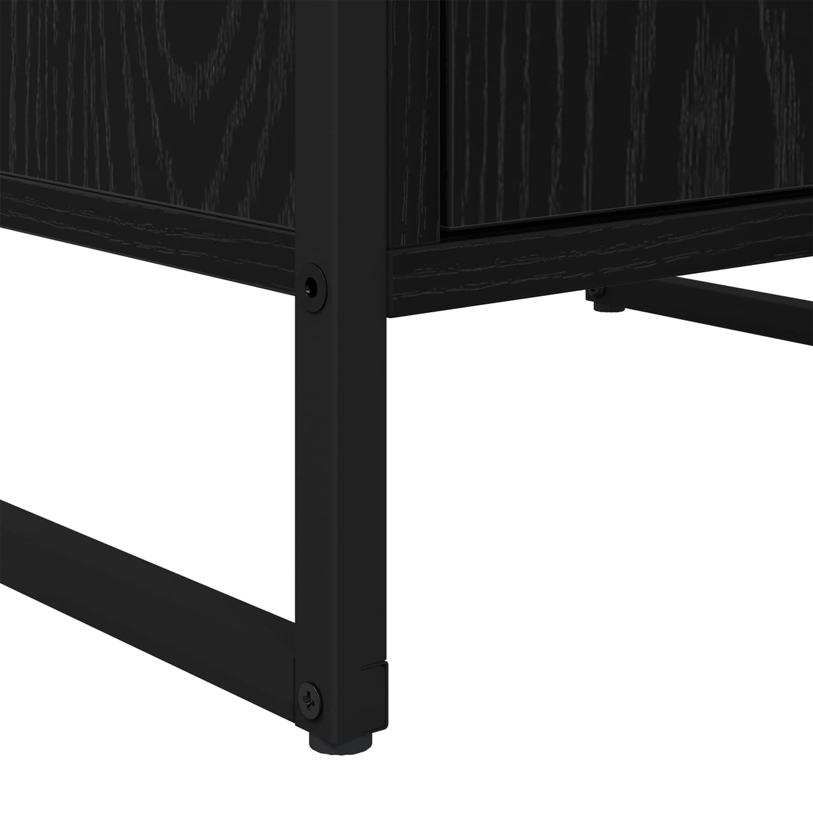 Bufet cu sertar Stejar Negru 81 x 36 x 150.5 cm Lemn compozit — imaginea 10