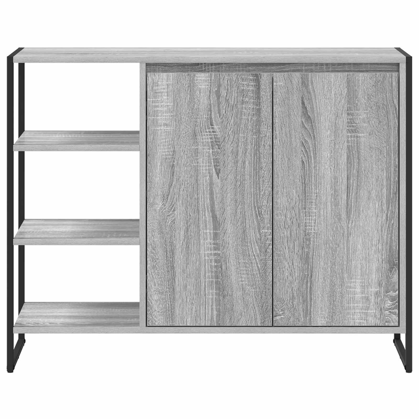 Dulap lateral Gri Sonoma 96.5 x 30 x 75 cm Lemn compozit — imaginea 6