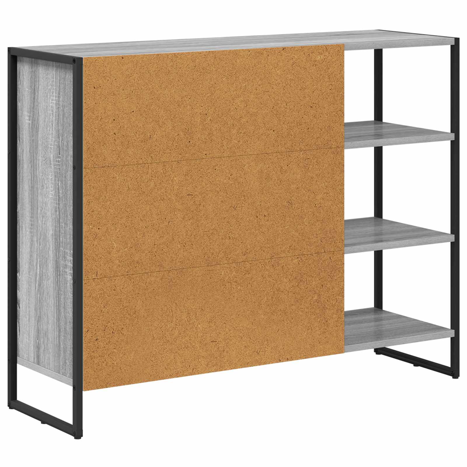 Dulap lateral Gri Sonoma 96.5 x 30 x 75 cm Lemn compozit — imaginea 8