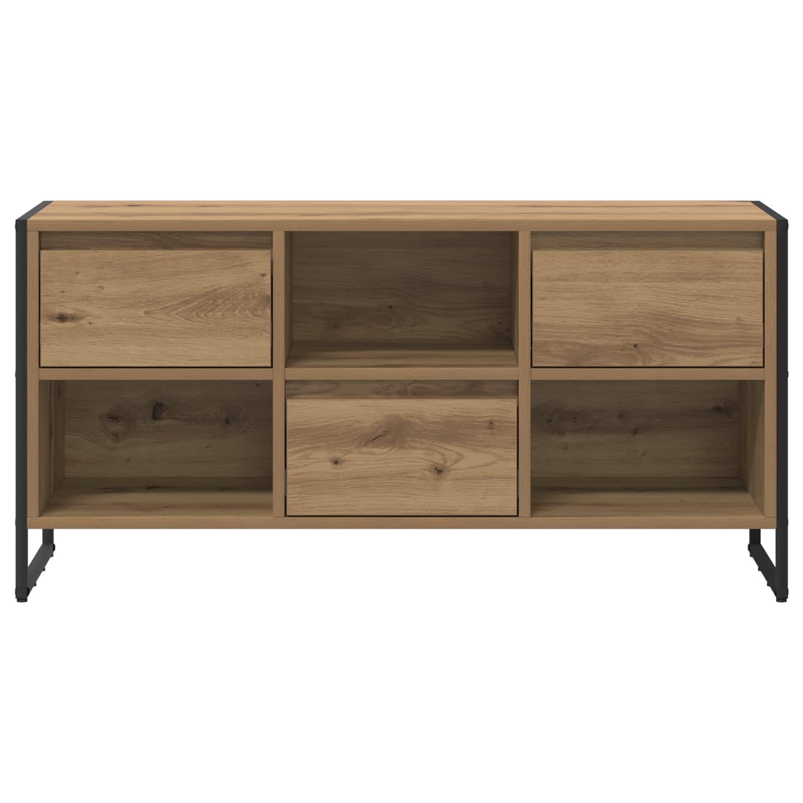 Cabinet TV Stejar artizanal 100 x 36 x 49,5 cm Lemn compozit — imaginea 6