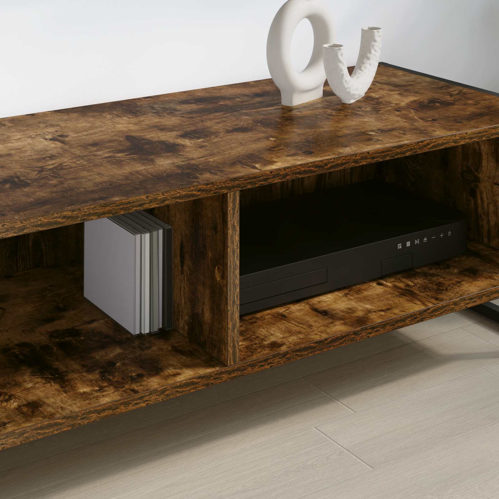 Cabinet TV Stejar fumuriu 100 x 36.5 x 30.5 cm Lemn compozit — imaginea 4