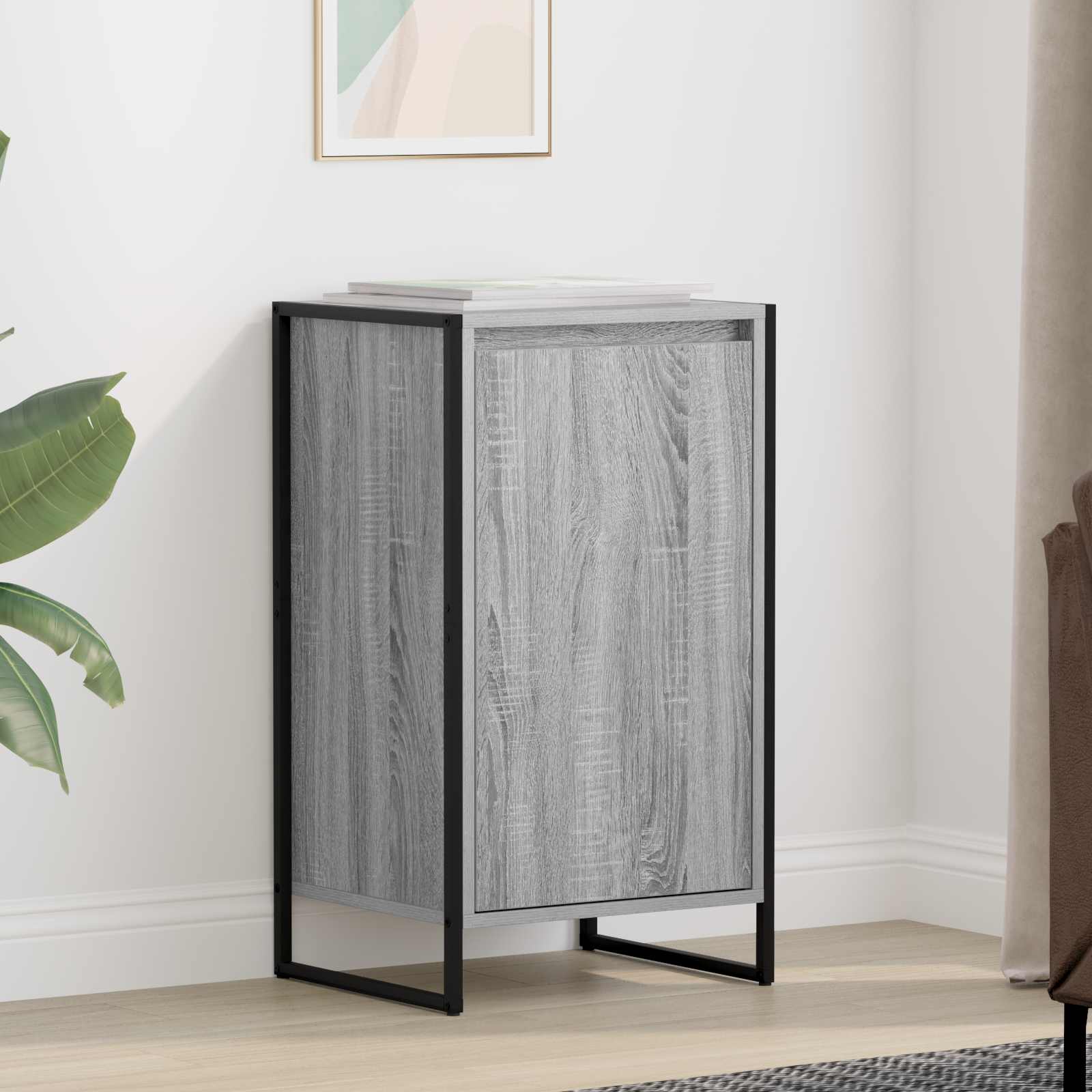 Bufet Gri Sonoma 43 x 36 x 75,5 cm Lemn compozit — imaginea 2