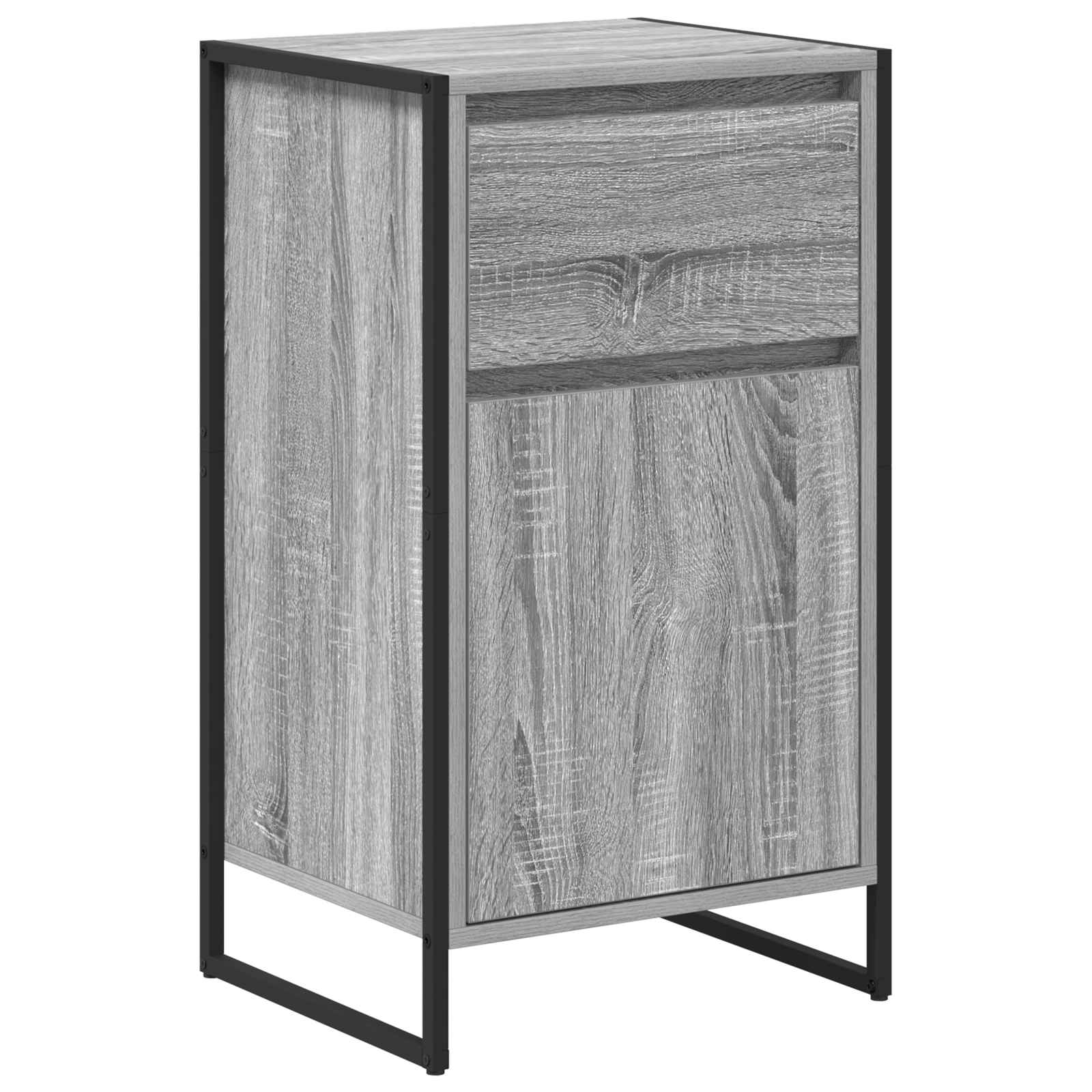 Bufet cu sertar Gri Sonoma 81 x 36 x 150.5 cm Lemn compozit