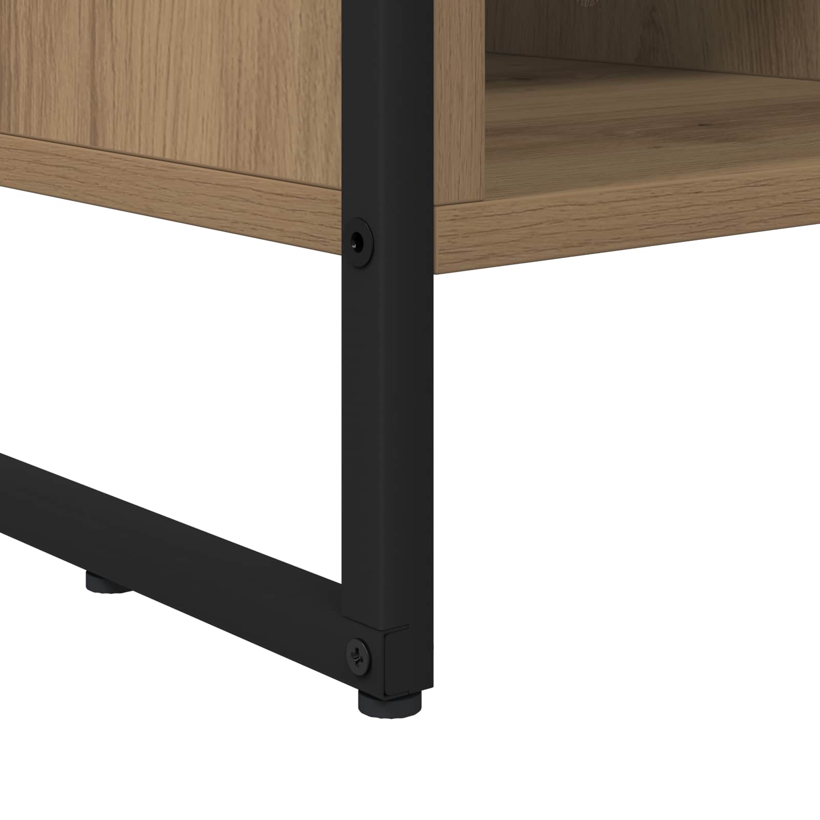 Cabinet TV Stejar artizanal 100 x 36 x 49,5 cm Lemn compozit — imaginea 10