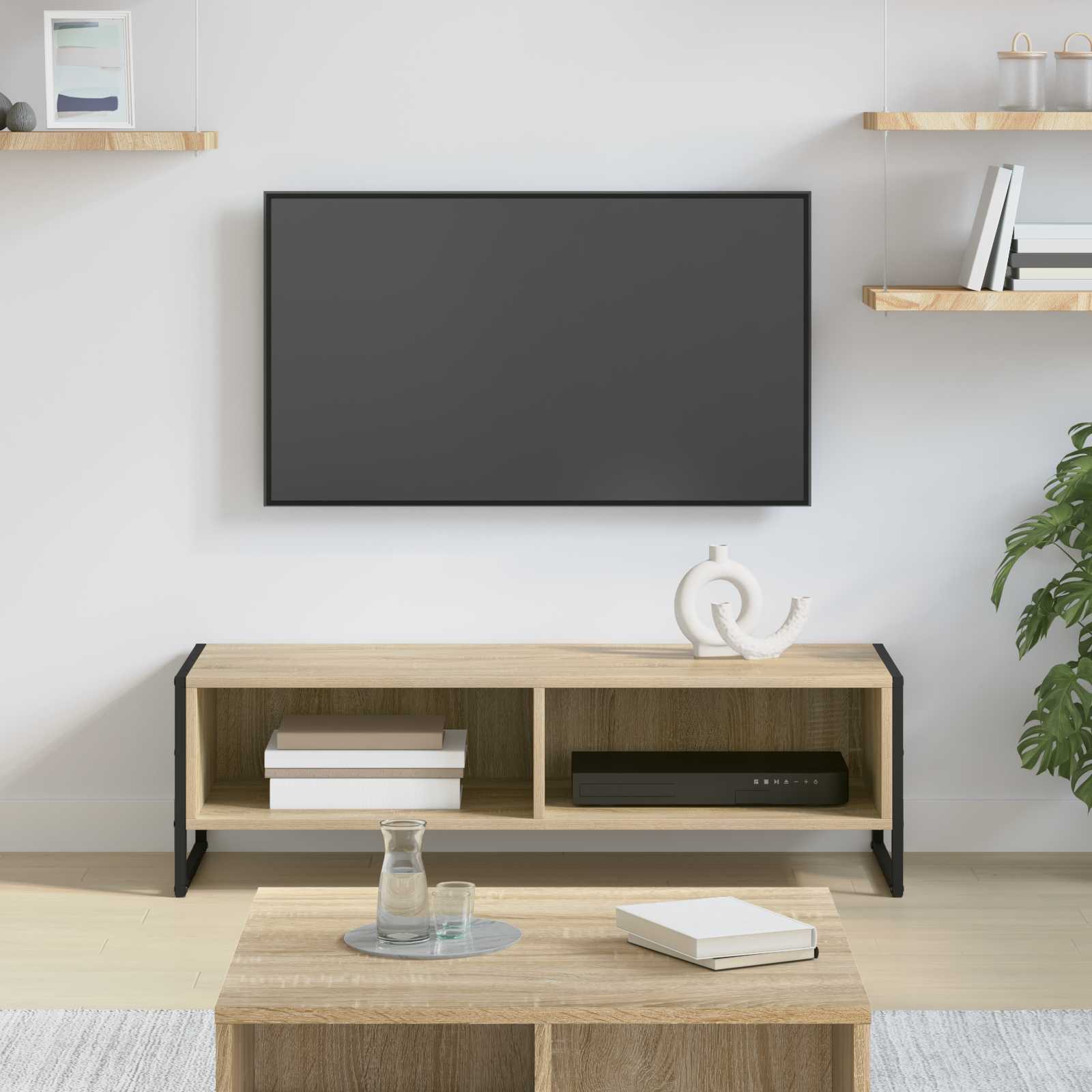 Cabinet TV Sonoma 100 x 36.5 x 30.5 cm Lemn compozit — imaginea 2