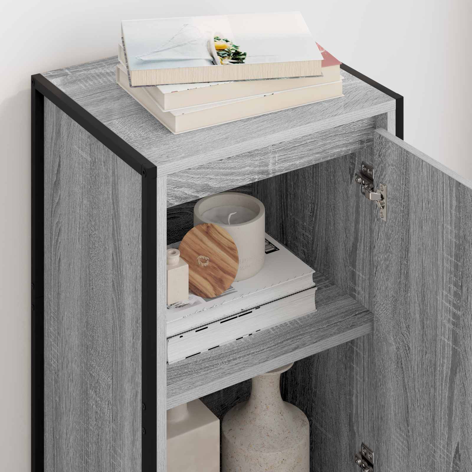 Bufet Gri Sonoma 43 x 36 x 75,5 cm Lemn compozit — imaginea 4