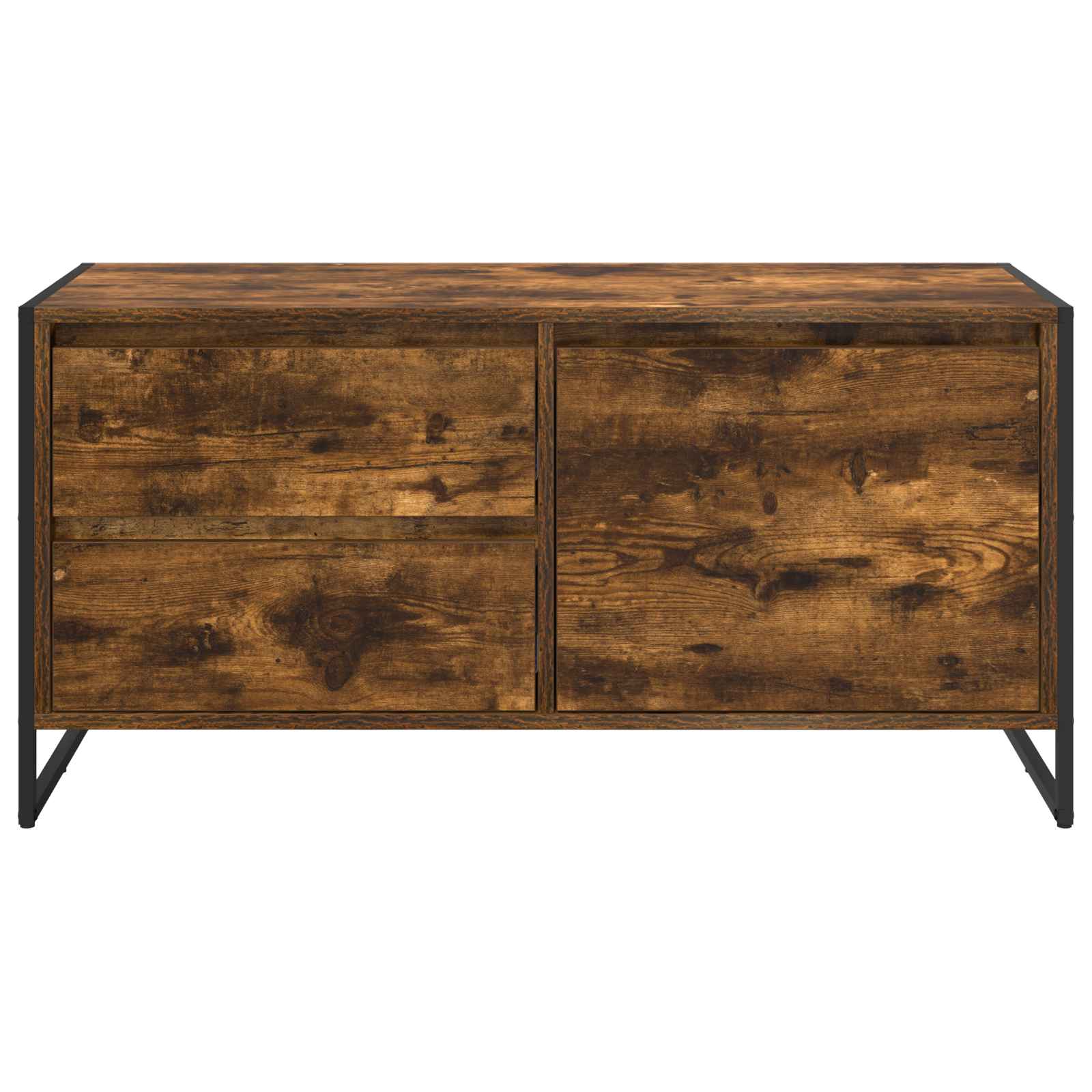Cabinet TV Stejar fumuriu 100 x 36 x 49.5 cm Lemn compozit — imaginea 6