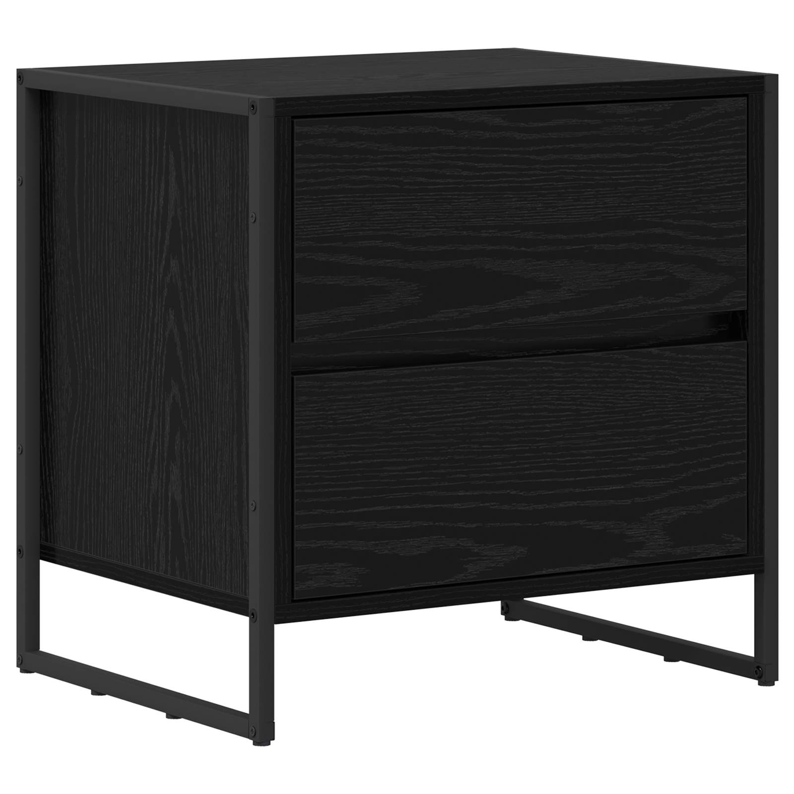Noptiera 2 pcs Stejar Negru 50 x 39.5 x 50 cm Lemn compozit — imaginea 5