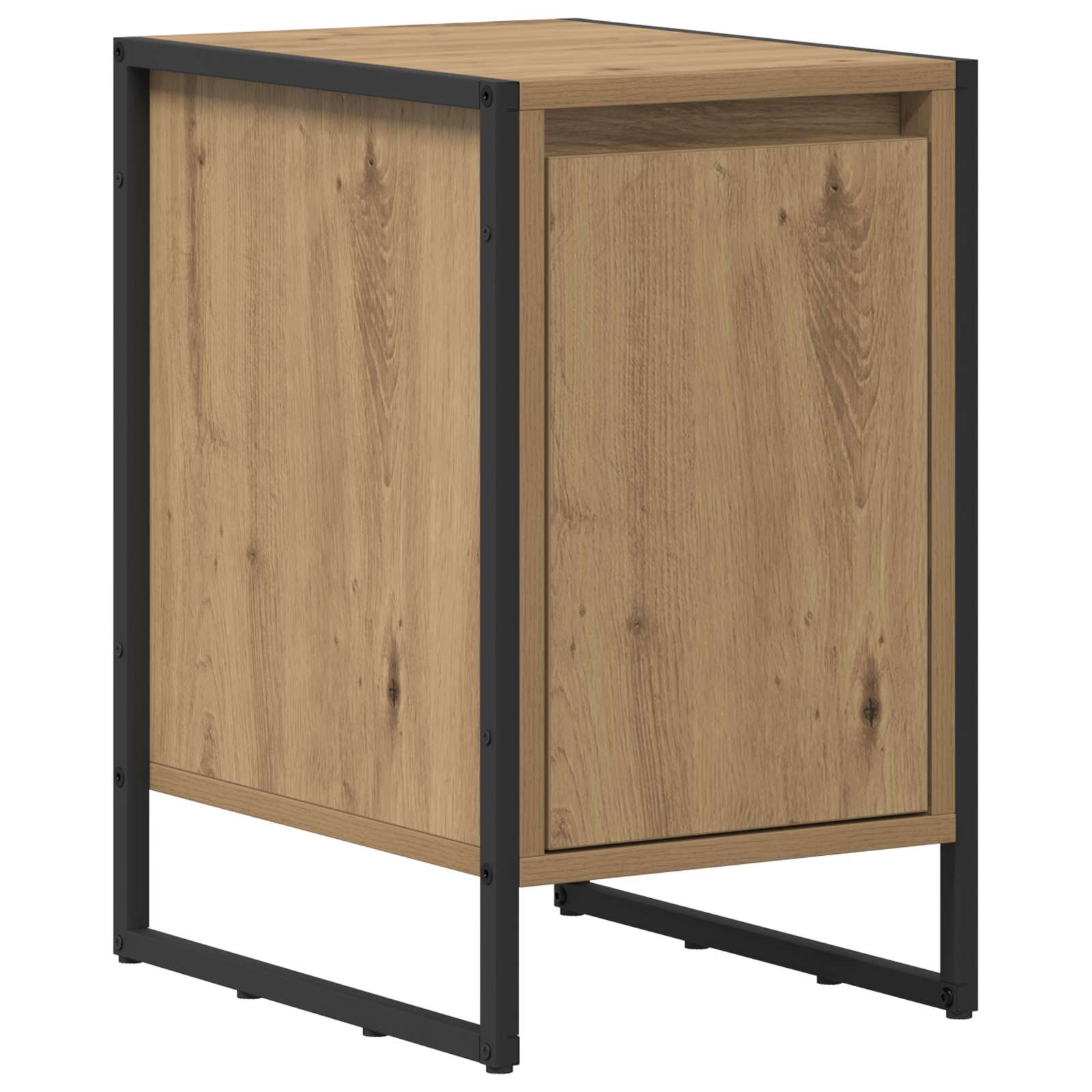 Noptiera 2 pcs Stejar artizanal 39,5 x 30 x 50 cm Lemn compozit — imaginea 5