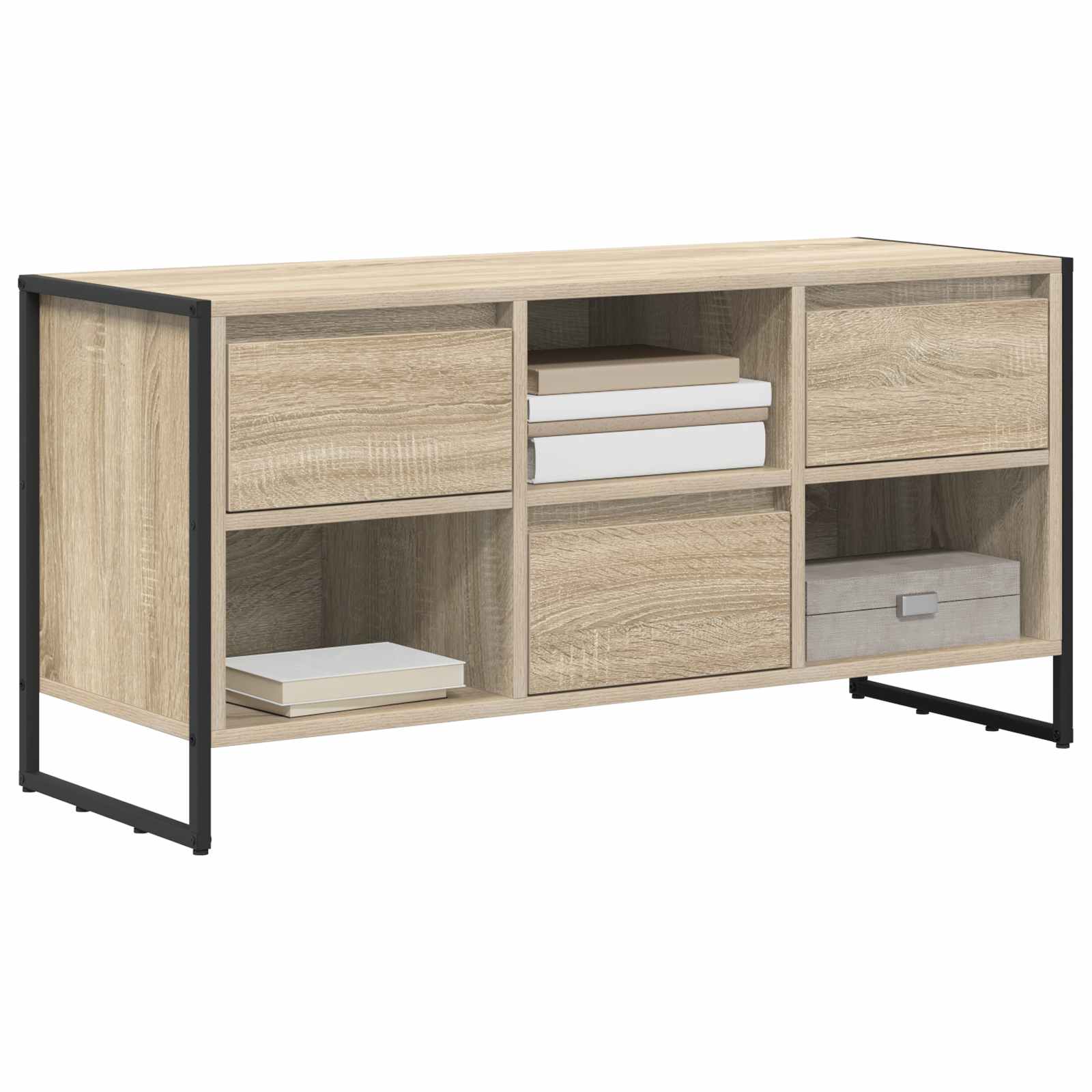 Cabinet TV cu sertar Sonoma 100 x 36 x 49,5 cm Lemn compozit — imaginea 3