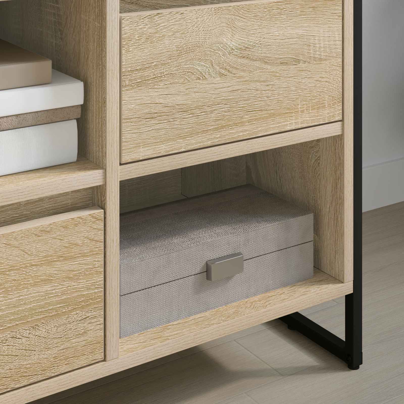 Cabinet TV cu sertar Sonoma 100 x 36 x 49,5 cm Lemn compozit — imaginea 4