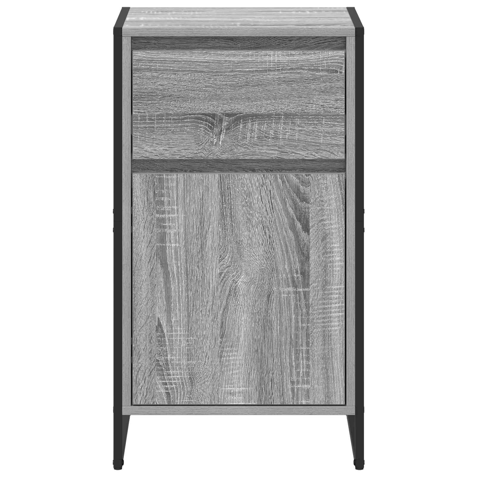 Bufet cu sertar Gri Sonoma 81 x 36 x 150.5 cm Lemn compozit — imaginea 6