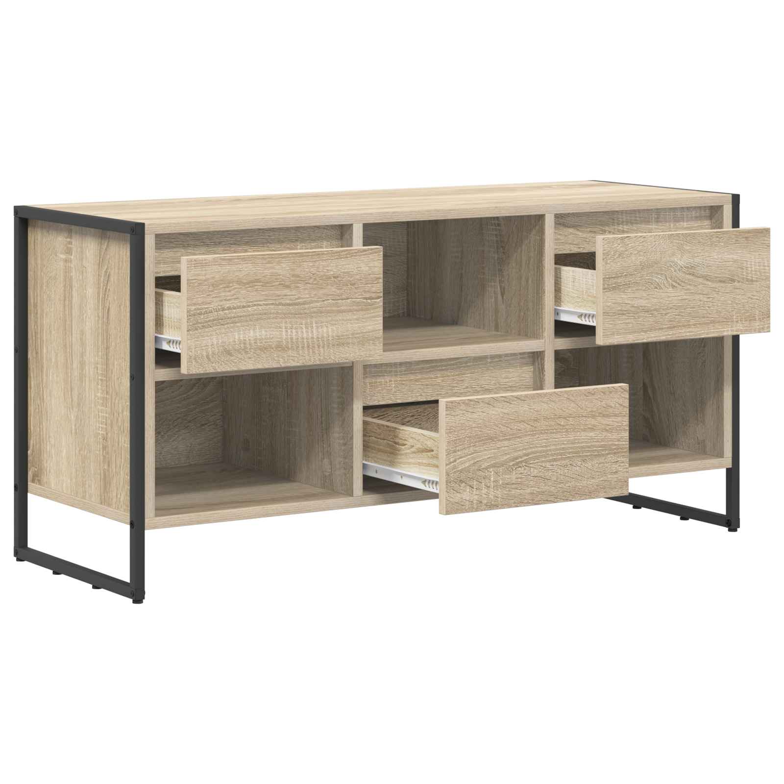 Cabinet TV cu sertar Sonoma 100 x 36 x 49,5 cm Lemn compozit — imaginea 5