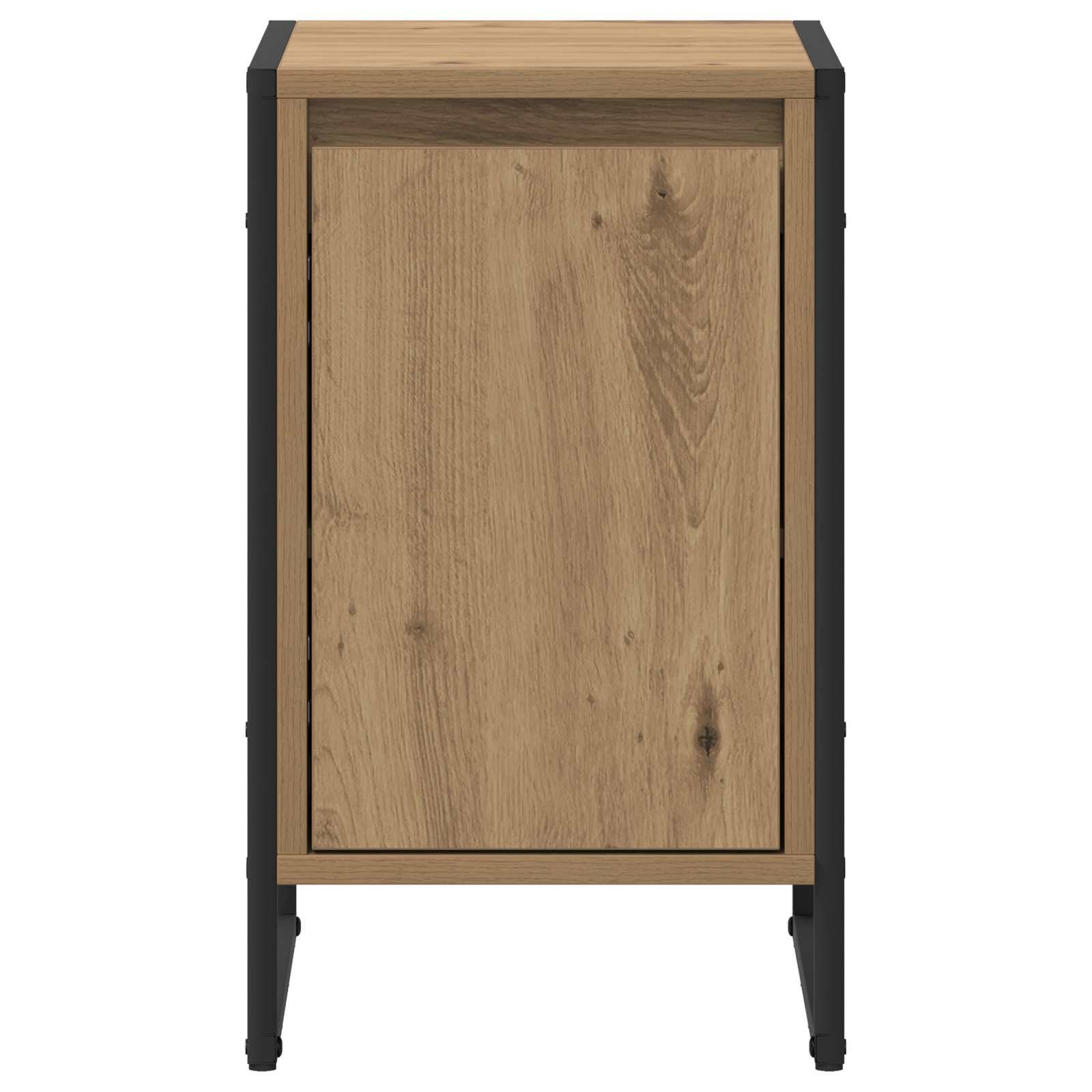 Noptiera 2 pcs Stejar artizanal 39,5 x 30 x 50 cm Lemn compozit — imaginea 7