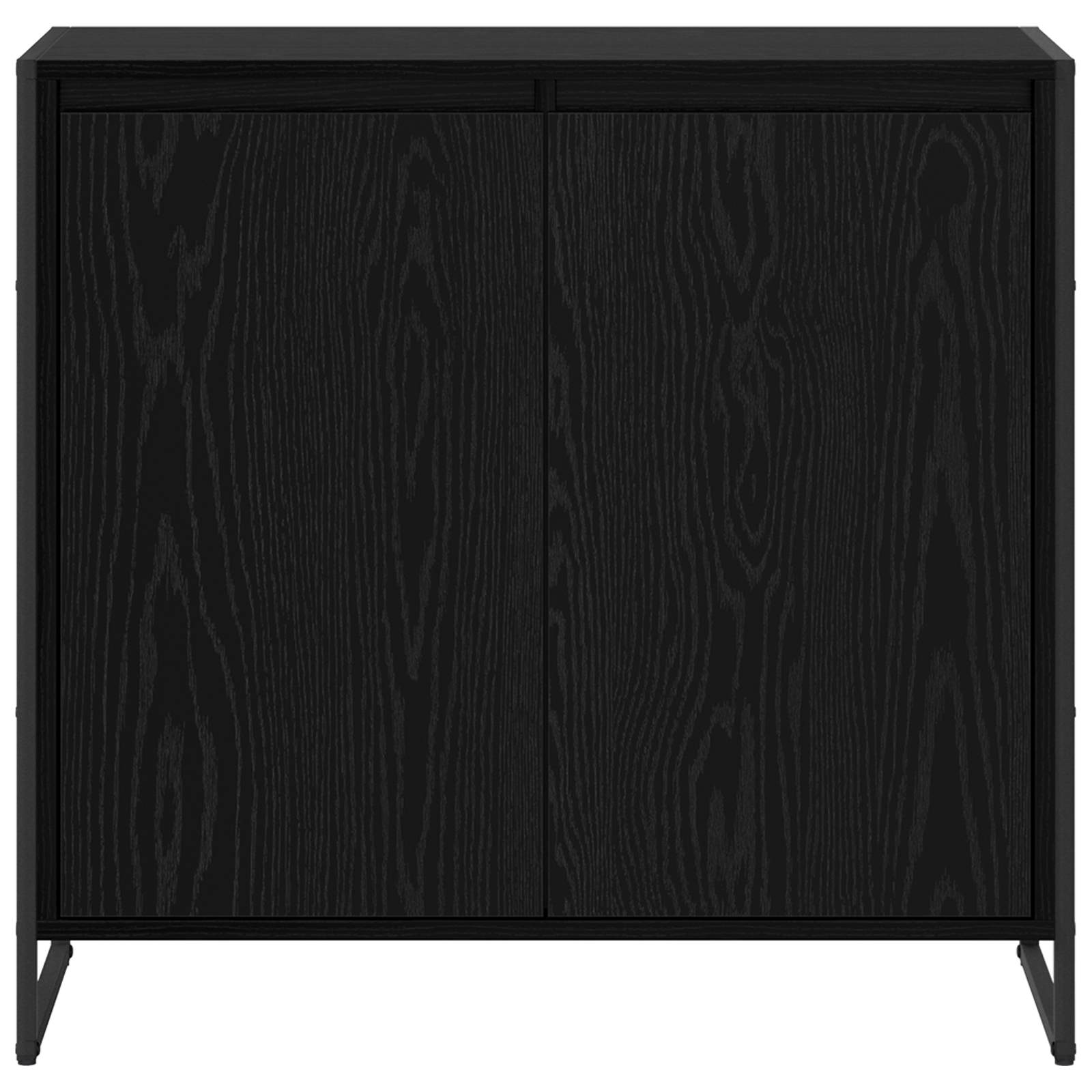 Dulap lateral Stejar Negru 79 x 36 x 75 cm Lemn compozit — imaginea 6
