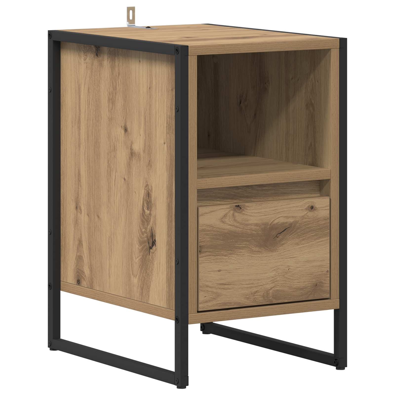 Noptiera 2 pcs Stejar artizanal 39,5 x 30 x 50 cm Lemn compozit — imaginea 5